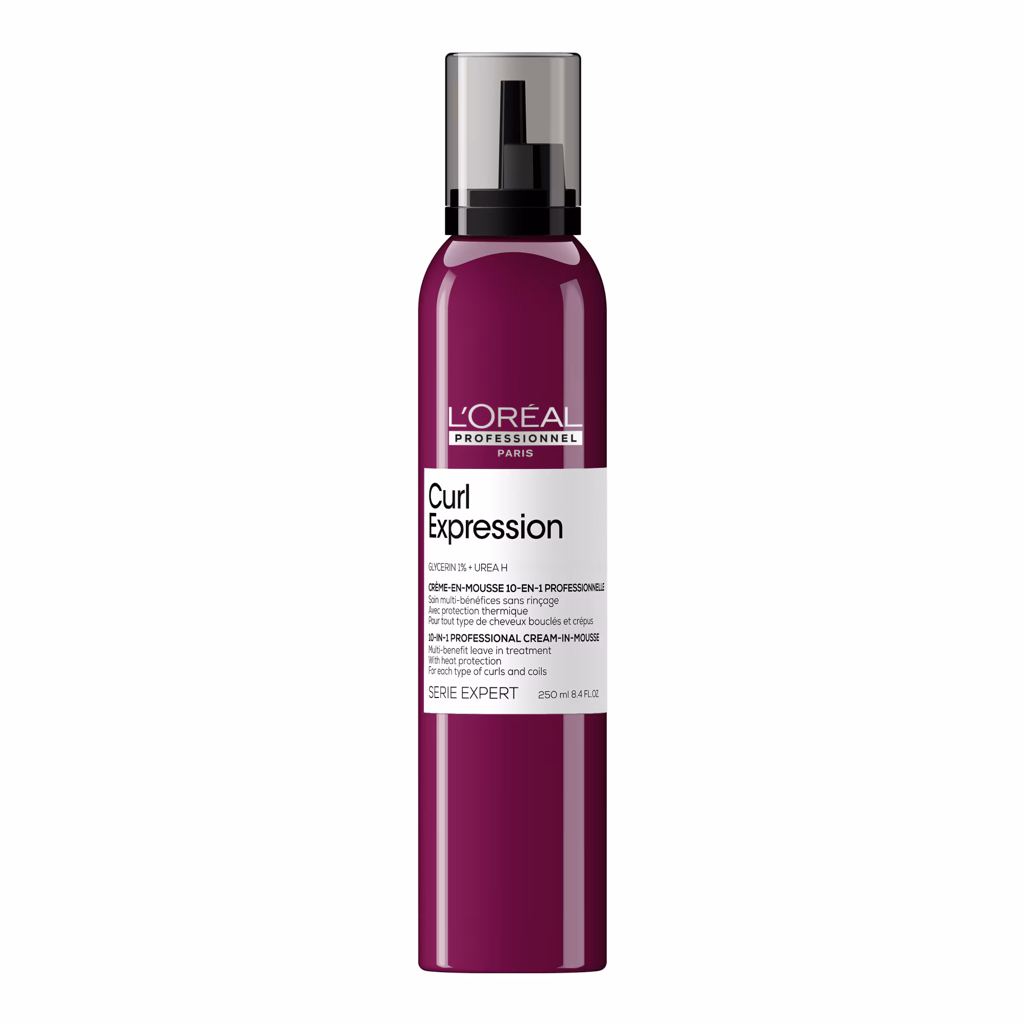 SERIE EXPERT CURL EXPRESSIONCrème-en-mousse 10-en-1 sans rinçage avec protection thermique