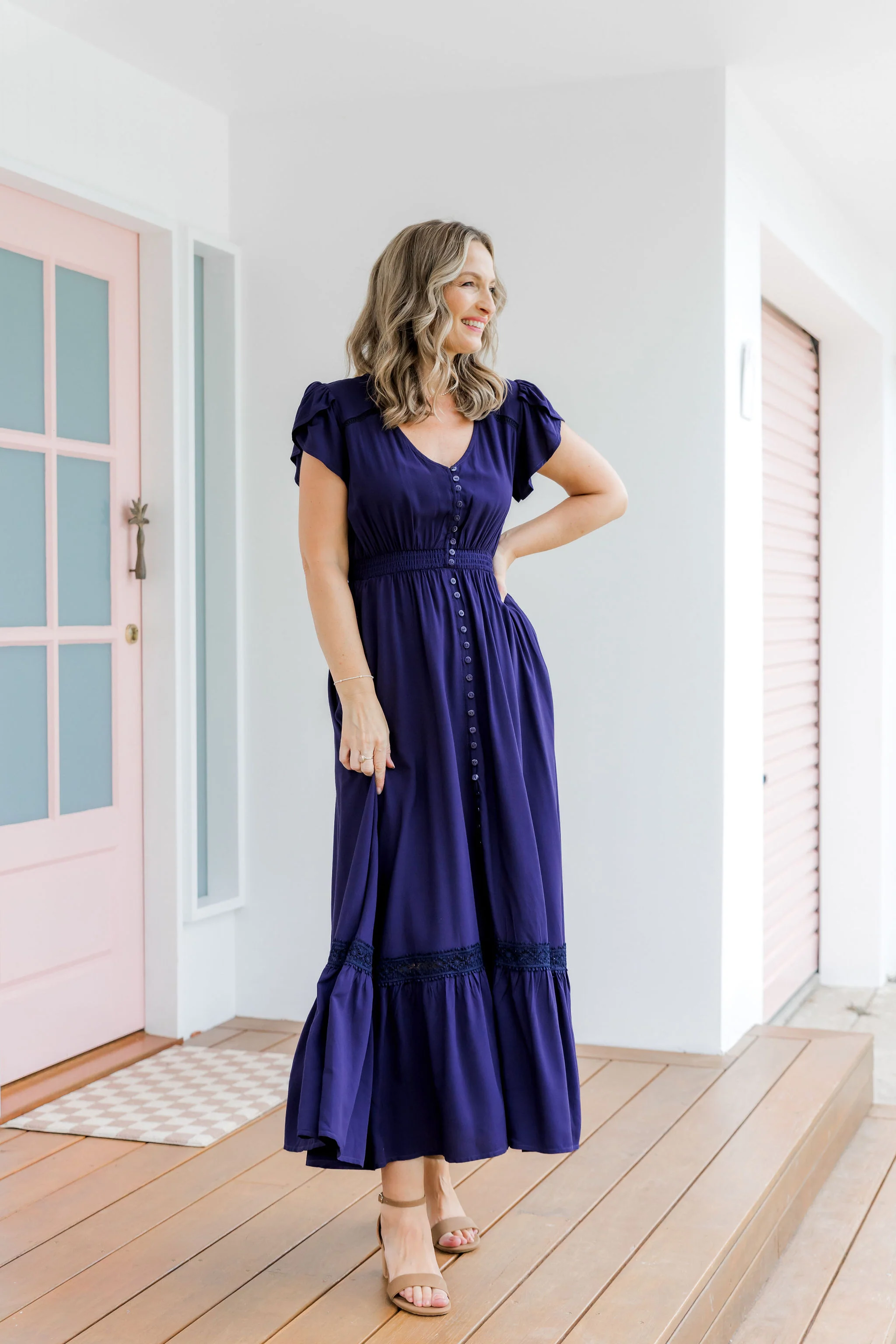 Louisa Maxi Dress in Midnight