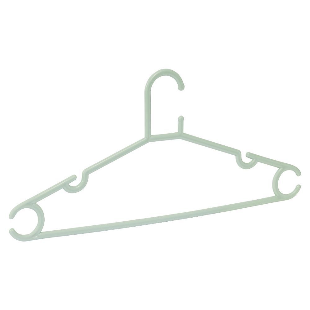 Cintre en plastique vert x5 - L38,5xH17cm