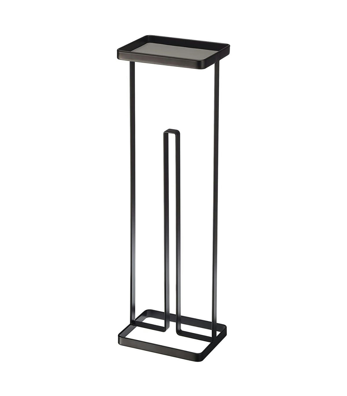 - Porte papier toilette avec support téléphone - Noir