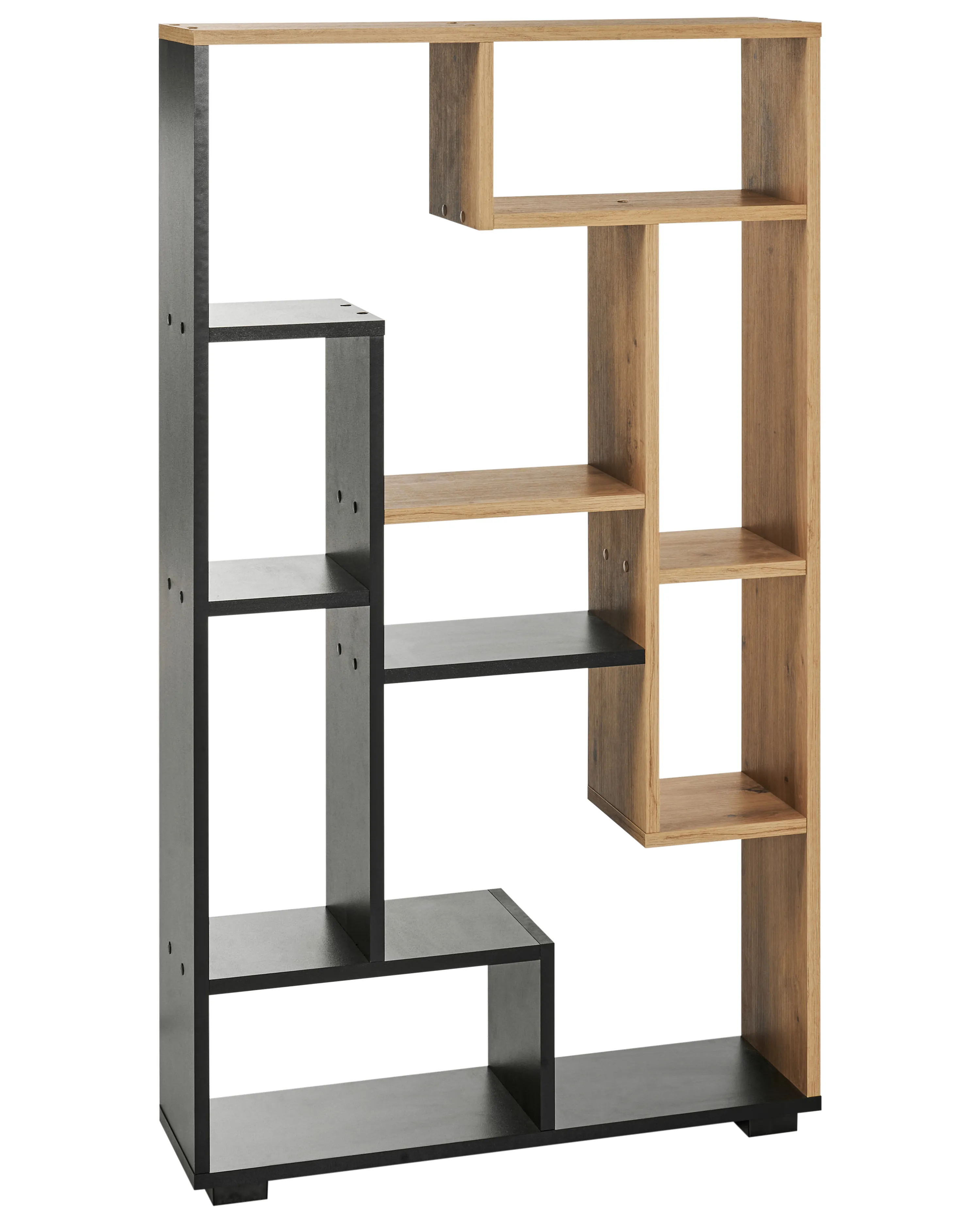 Shelving Unit ALMA 122 cm Brown/ Black