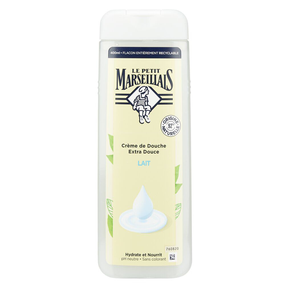 Gel douche Le Petit Marseillais extra doux Lait 400 ml