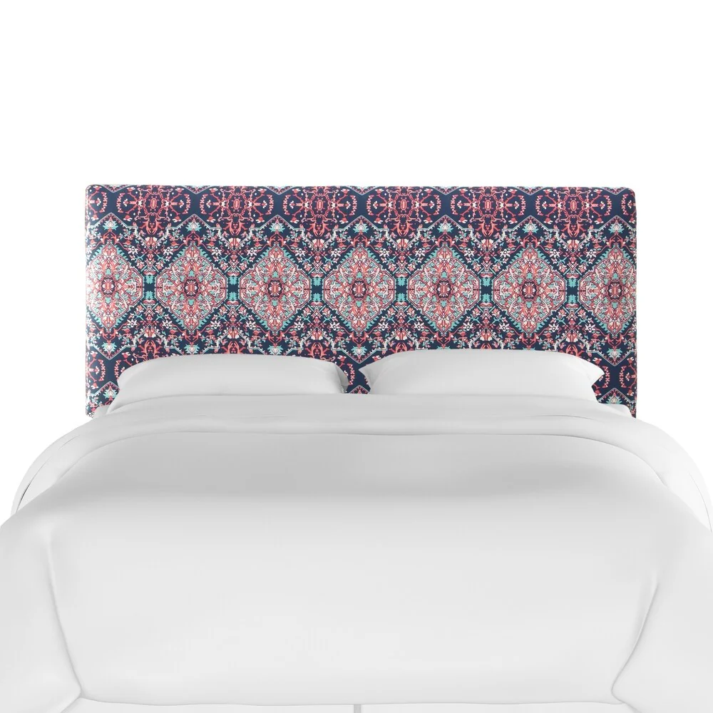 Skyline Furniture Upholstered Headboard in Tabriz Cerulean