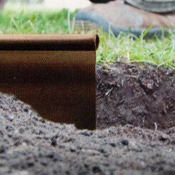 Bordure de jardin marron - 12,5 cm x 18 mètres - GT GARDEN