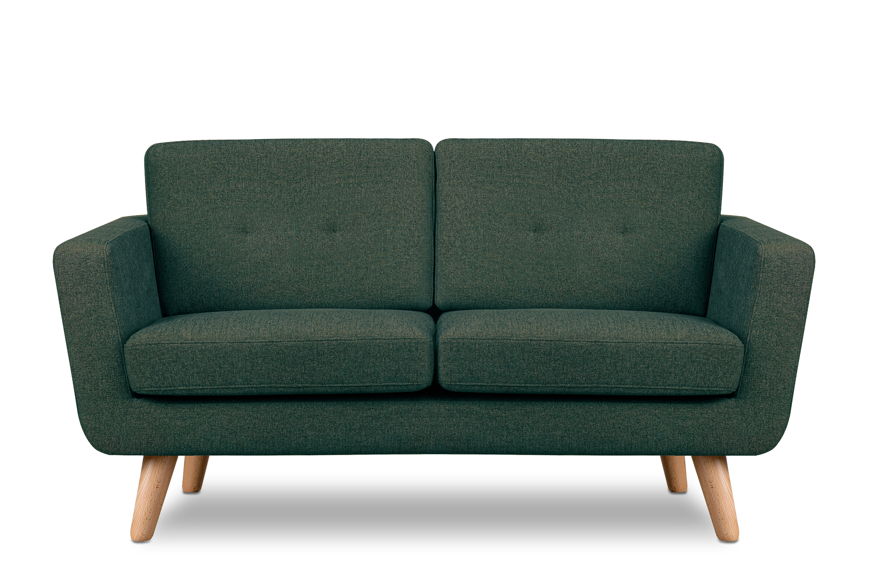 KONSIMO TAGIO II Sofa 2 osobowa w plecionce, morski