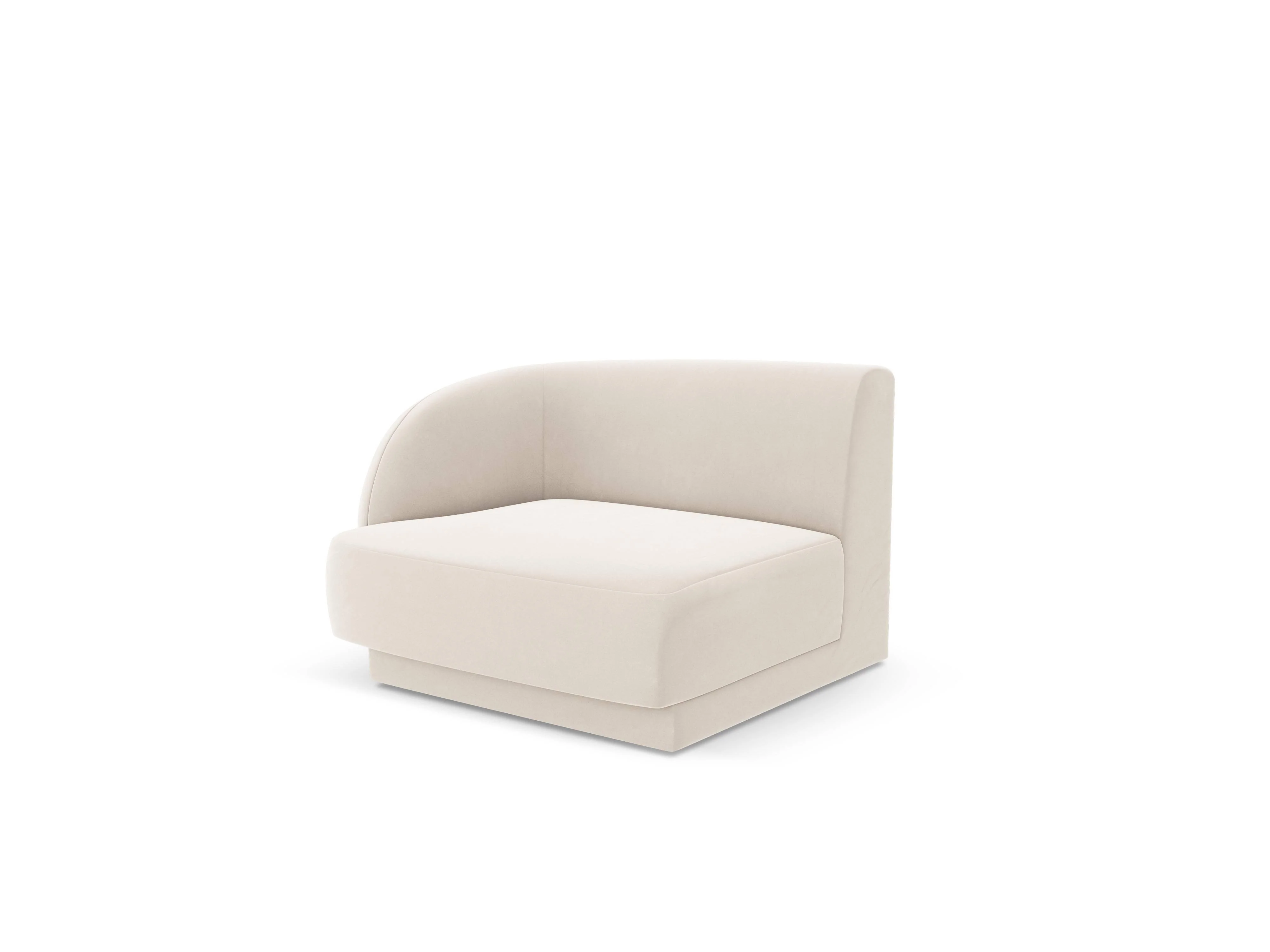 Modulair hoekelement Miley links velvet