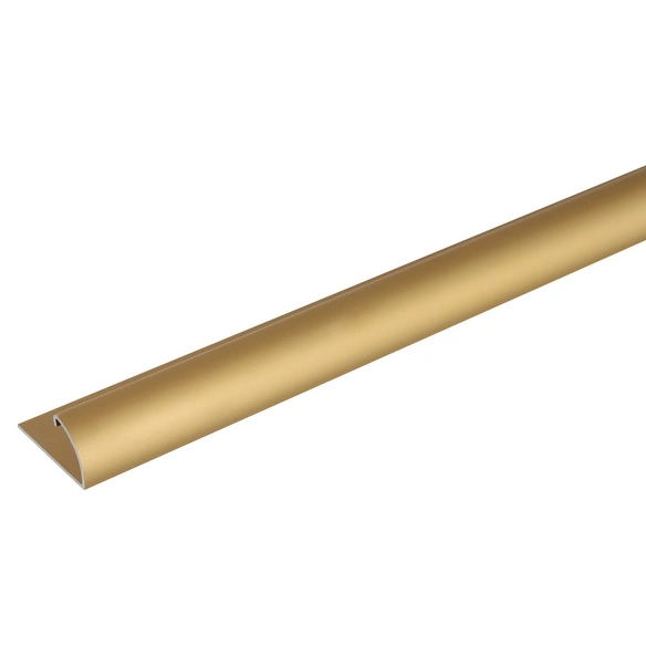 Abschlussprofil, eloxiert, LxBxH: 100x2,5x1,3 cm, goldfarben