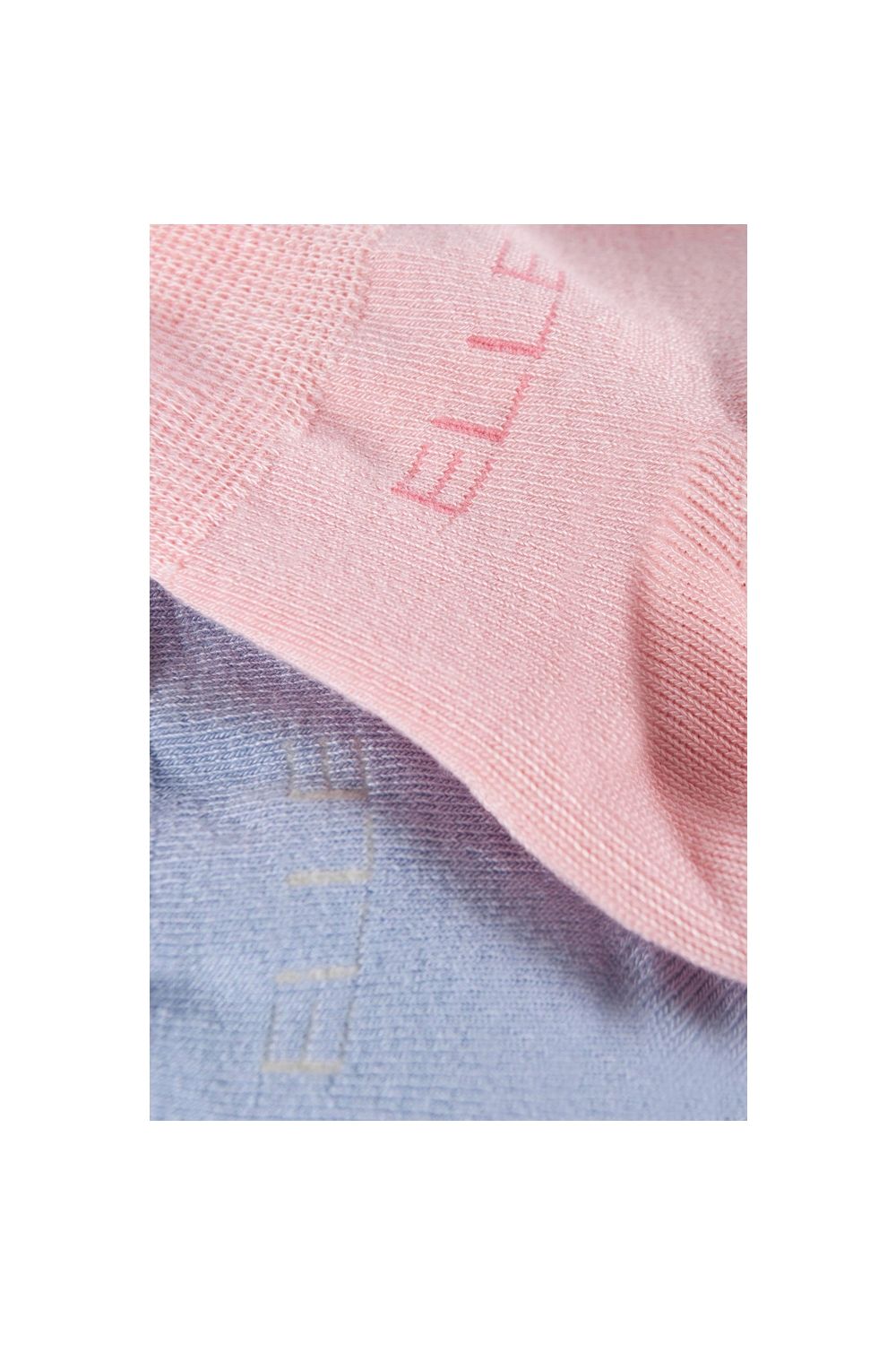ELLE 2 Pair Plain, Patterned and Striped Bamboo No Show Socks