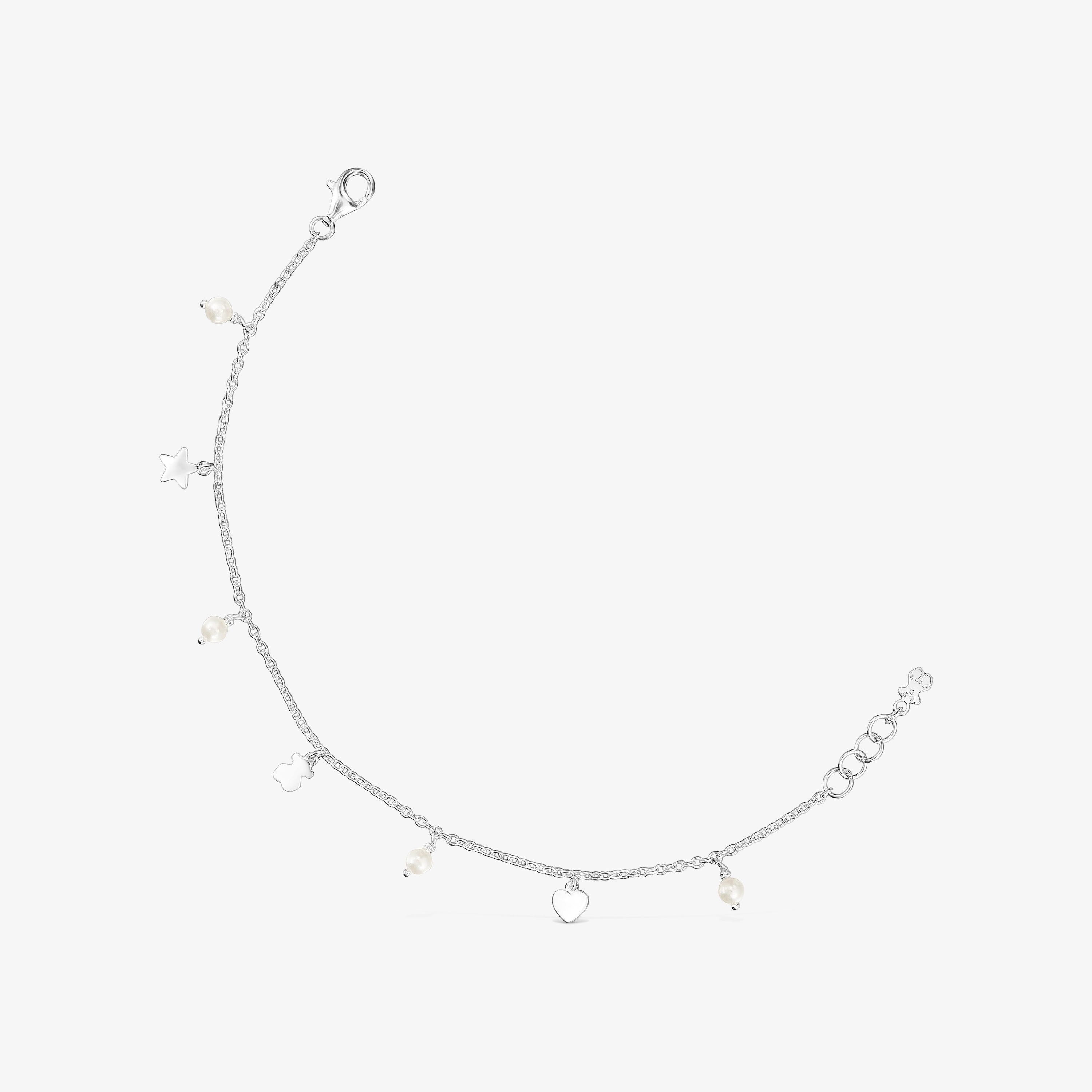 Pulsera de plata y perlas Cool Joy