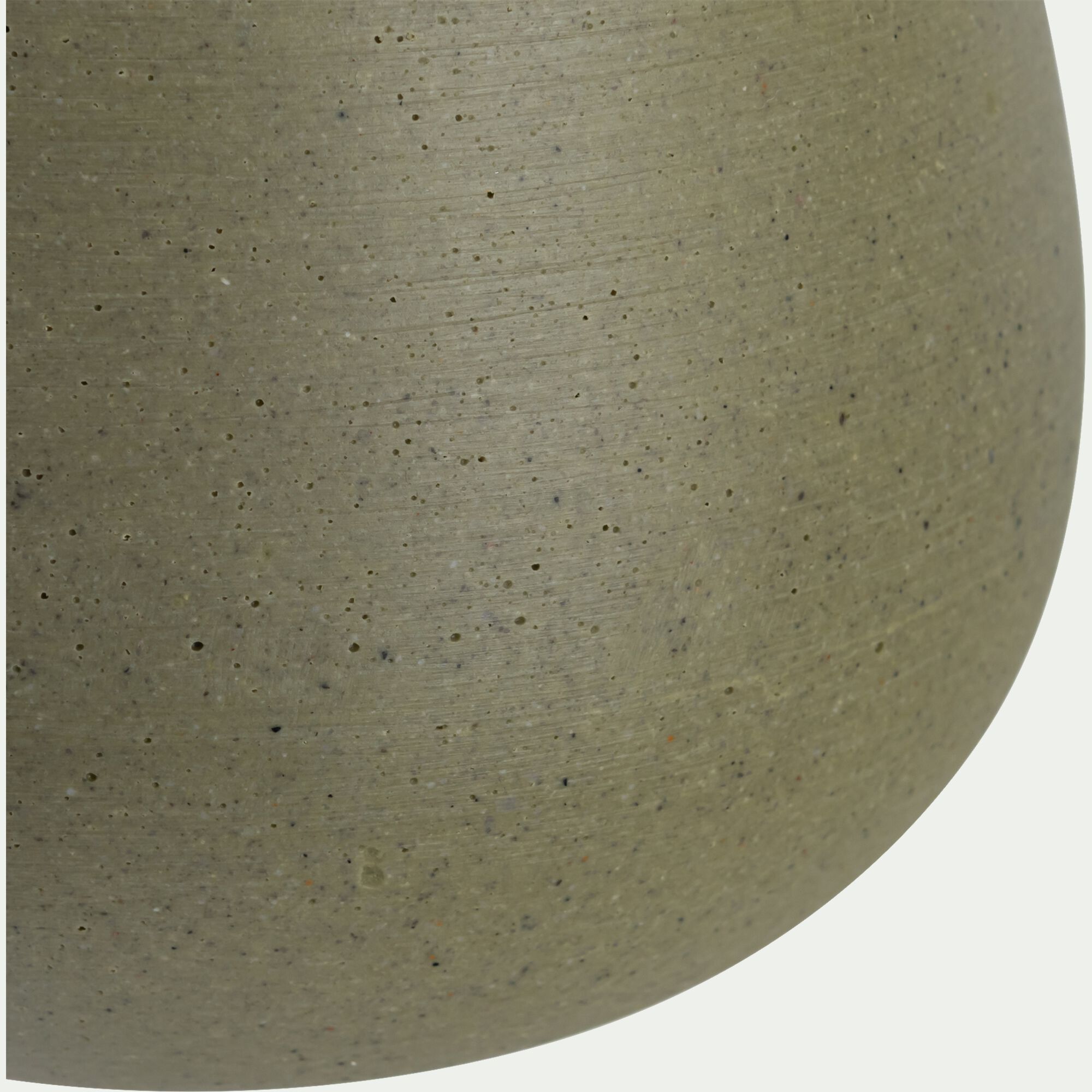 CARELI - Vase bouteille en polystone effet béton H38,5cm - vert