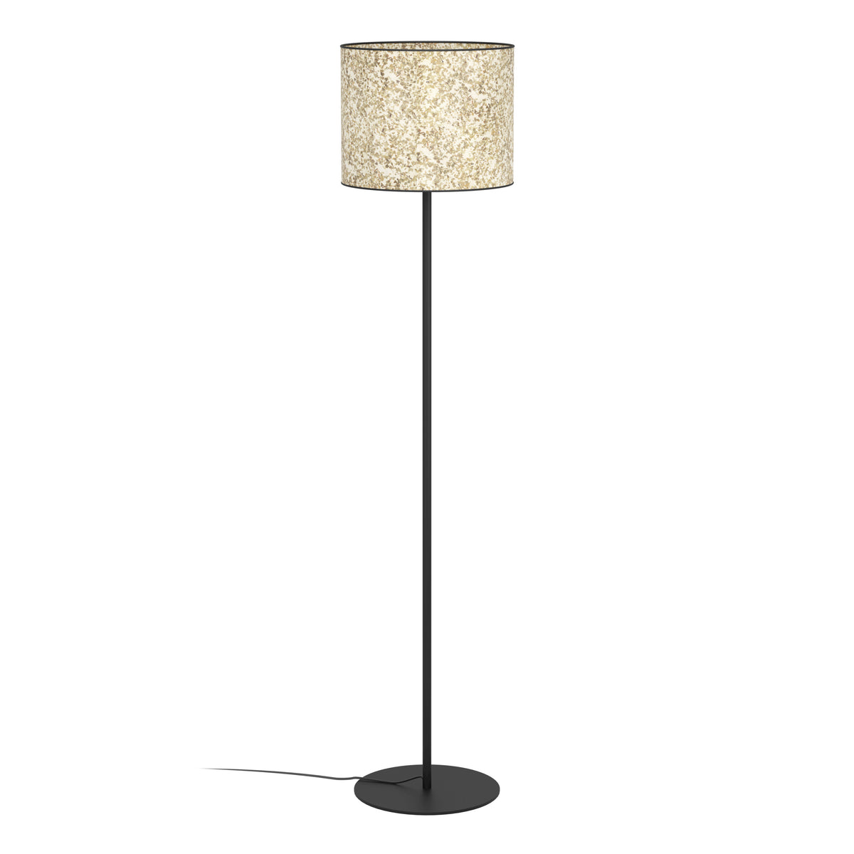 EGLO vloerlamp Butterburn - e27 - 162 cm - zwart/wit/groen