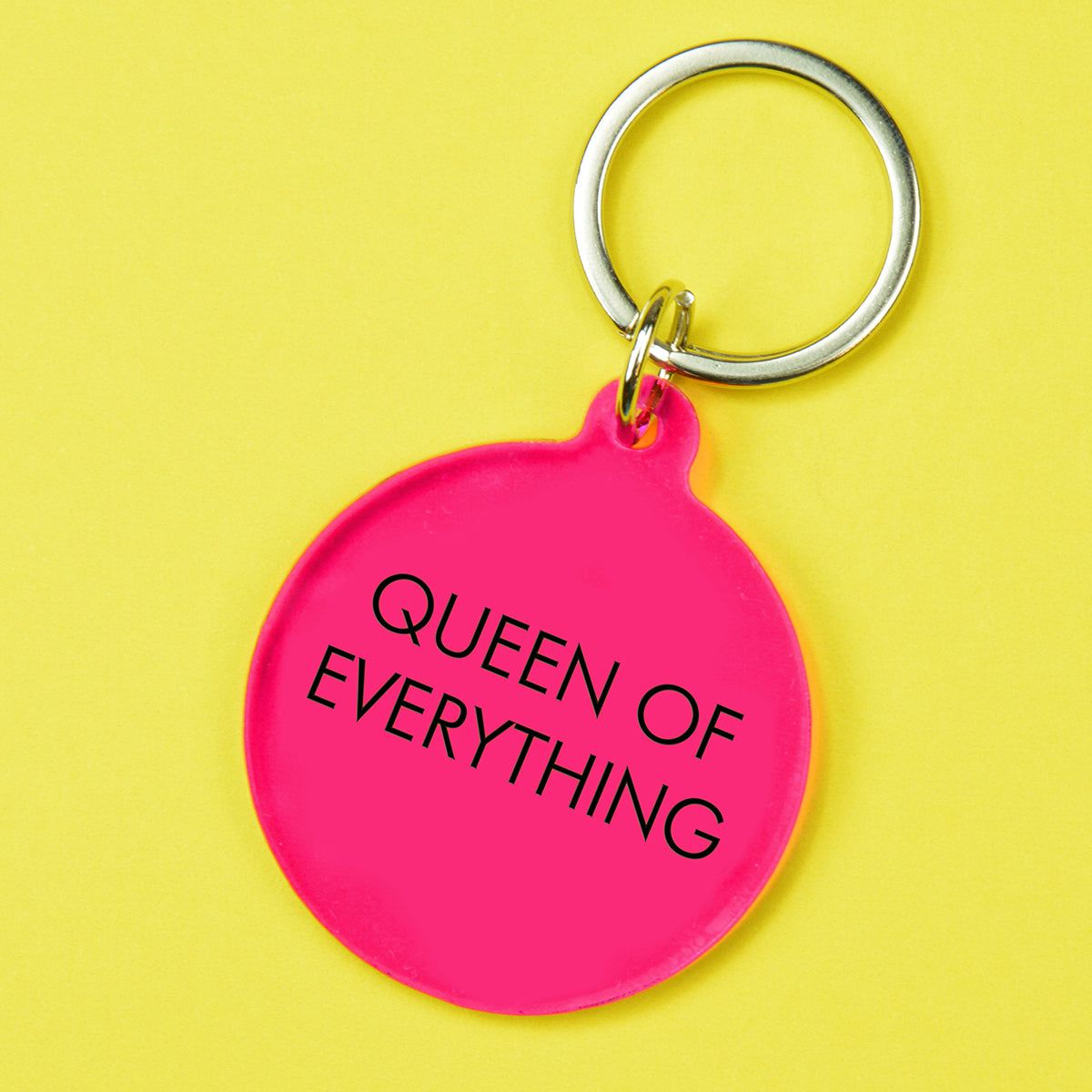 Flamingo Candles Queen of Everything Keyring