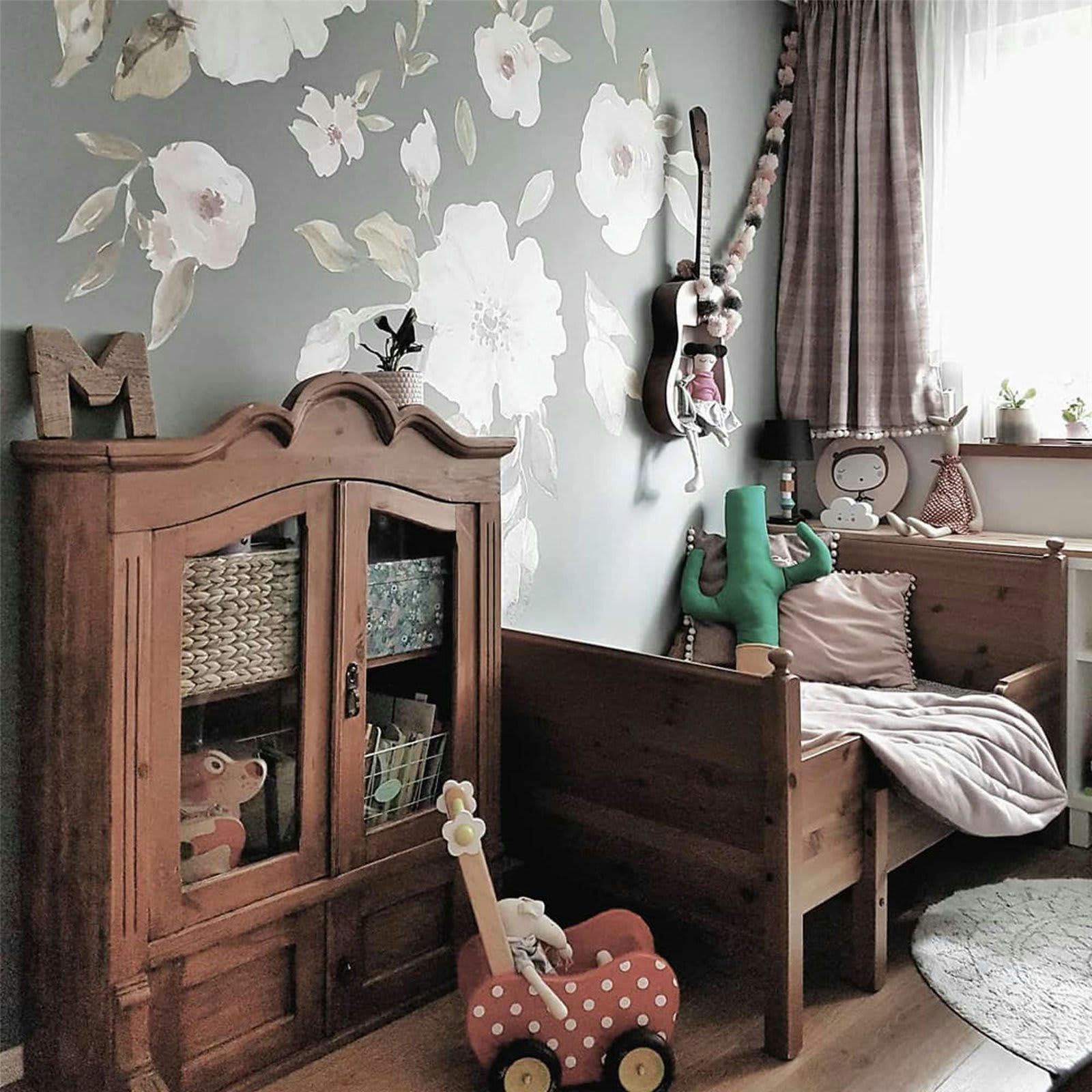 KIDS - Sticker mural Tissu Rose