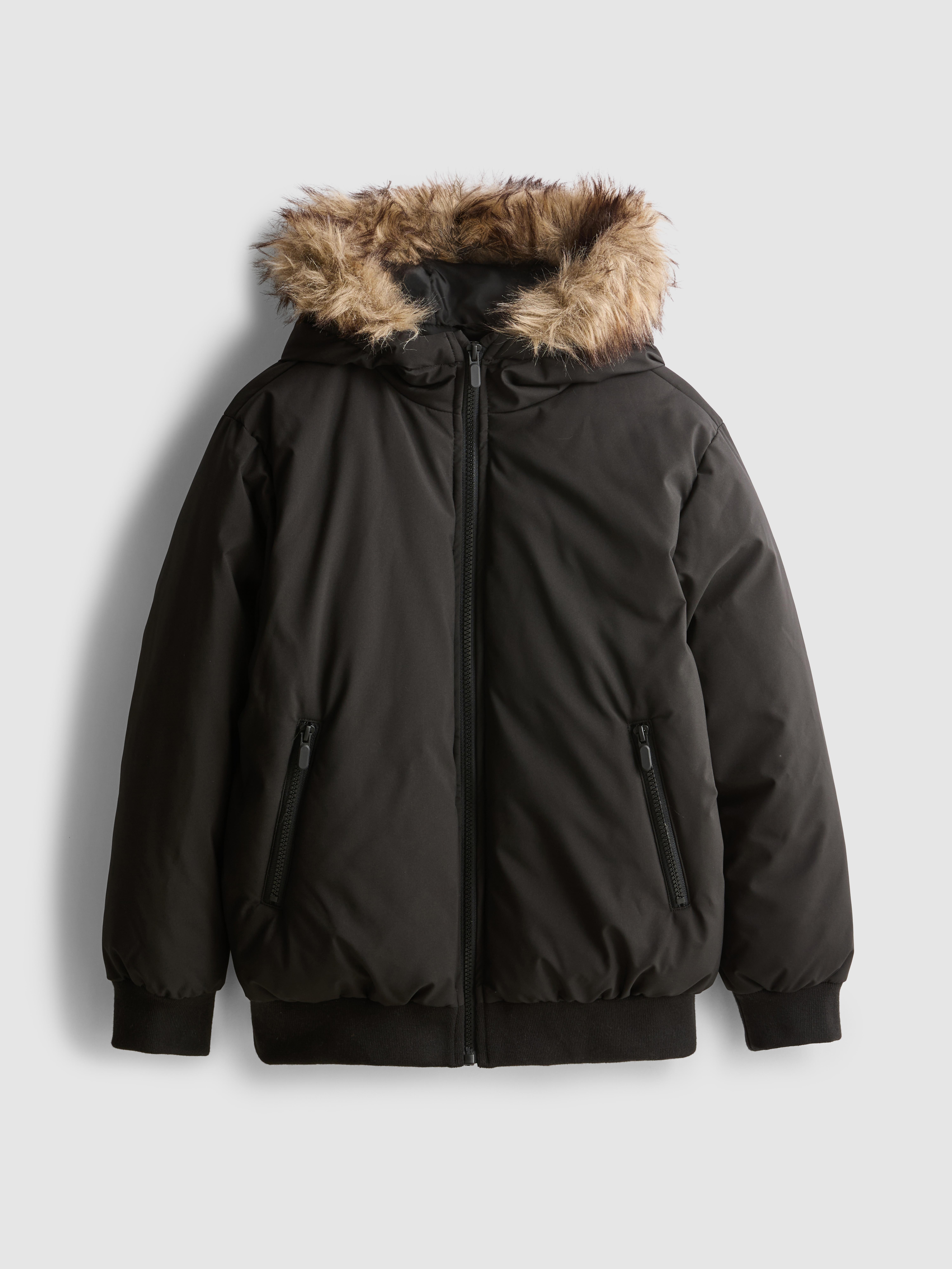 7-15yrs | Faux Fur Trim Parka