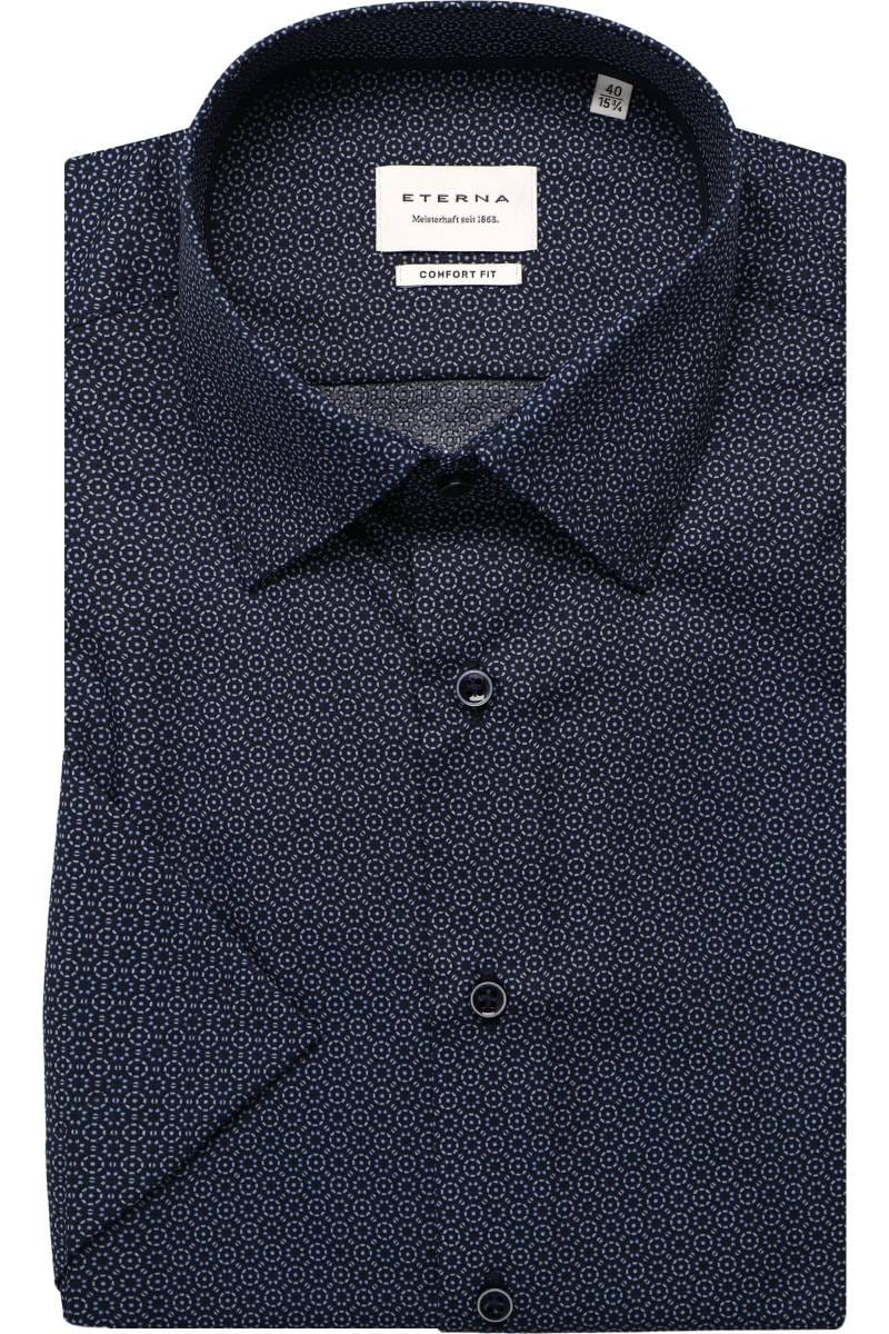 ETERNA Comfort Fit Hemd marine, Bedruckt