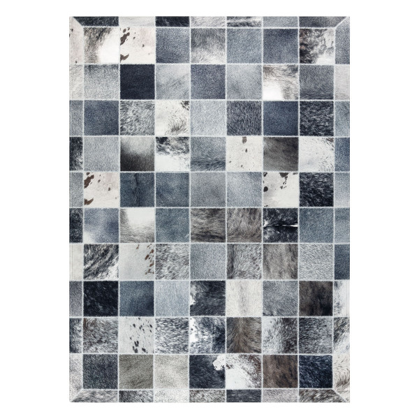 Dywan PATCHWORK 21716 szary - Skóra bydlęca 120x170 cm