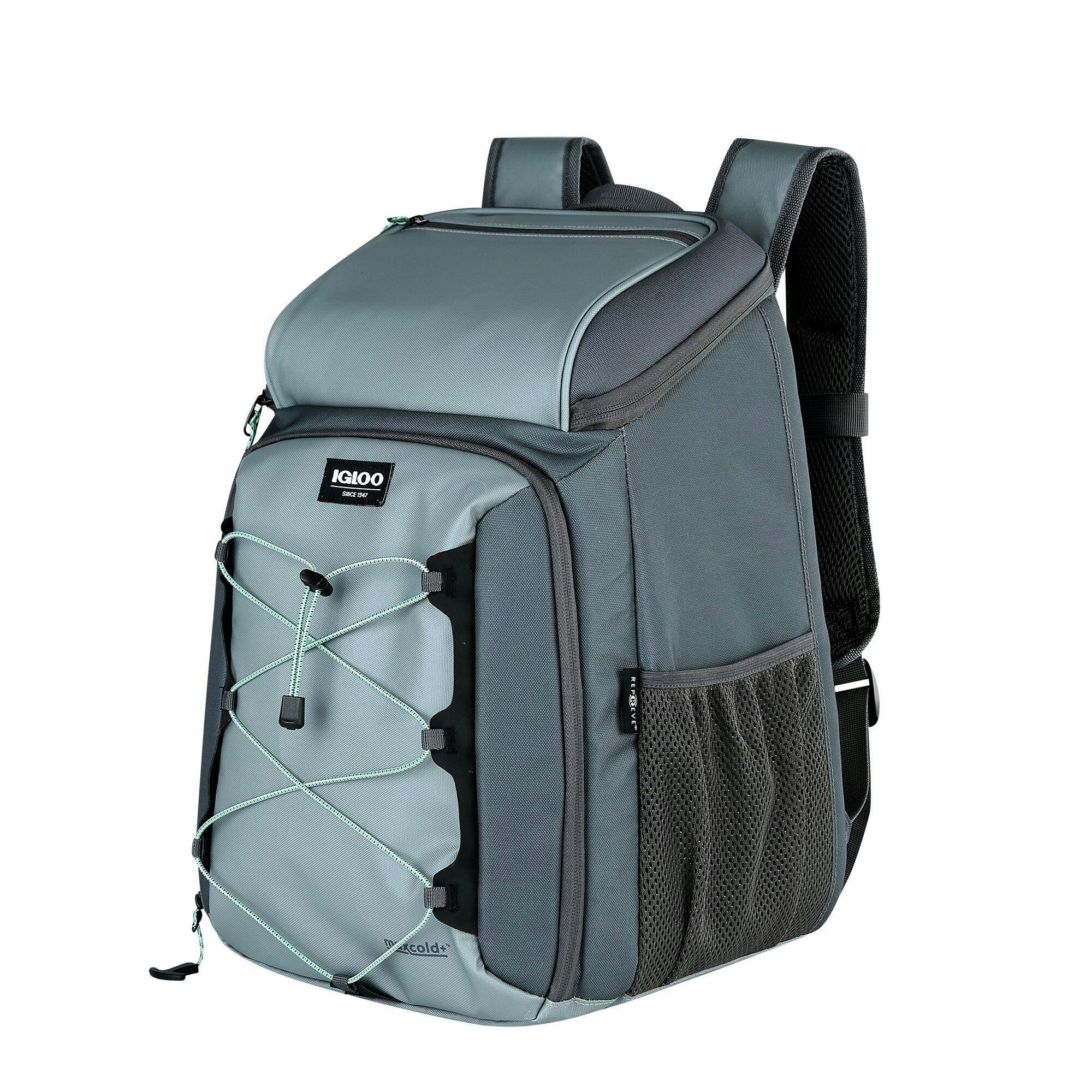 Igloo MaxCold VOYAGER  Evergreen Hardtop Backpack, 30-Can Capacity