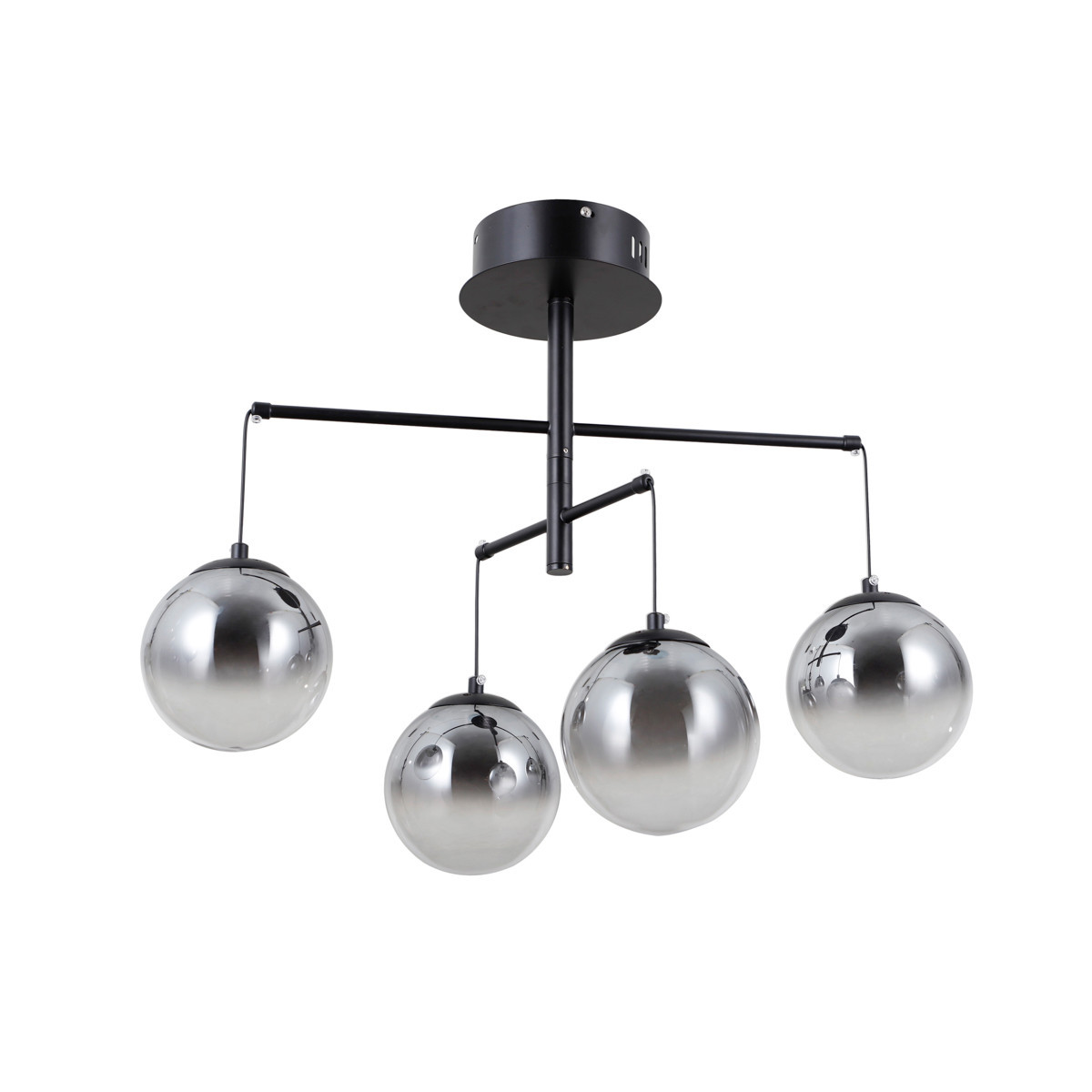 Lampa wisząca VELADA czarna matowa LED 4x20W Ciepła biel 1810lm Italux