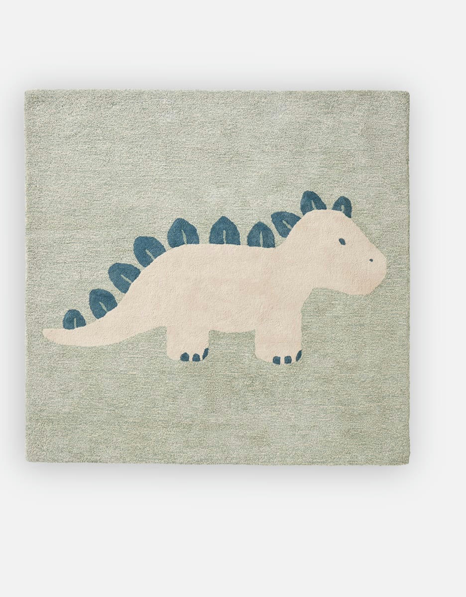 - Tapis dinosaure 120 x 120 cm eucalyptus