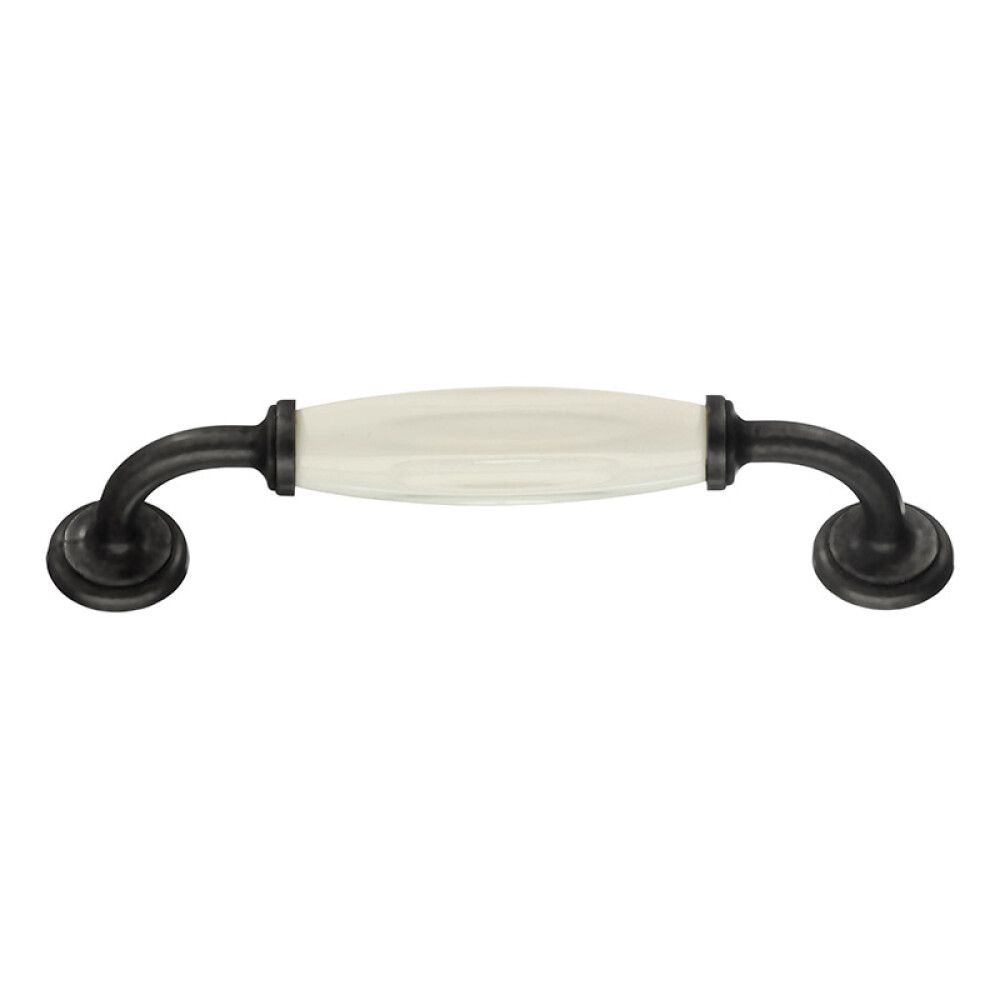 SKUFFEHÅNDTAK BESLAGSBODEN BB6291 128MM SVART/HVIT