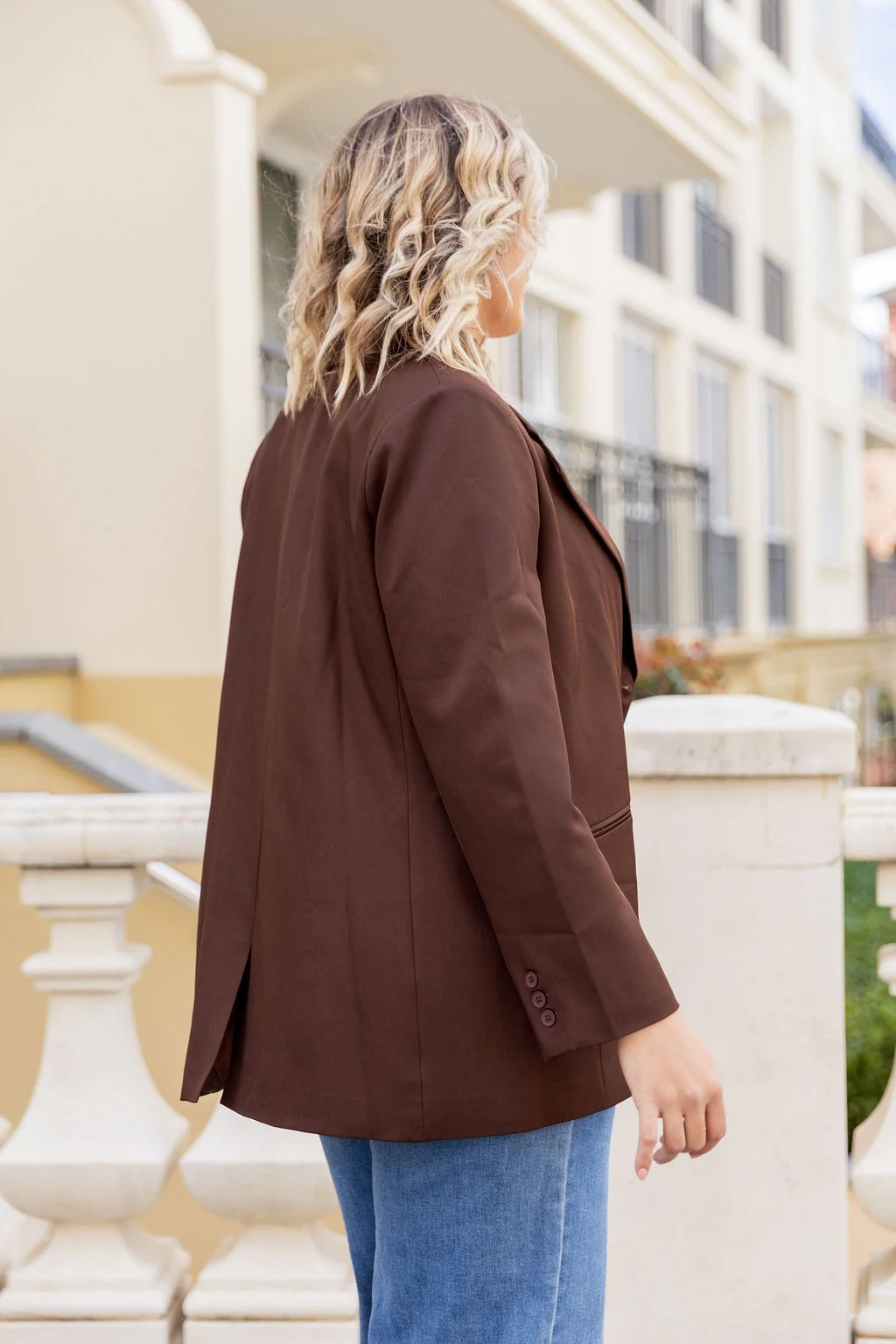 Celine Blazer in Chocolate