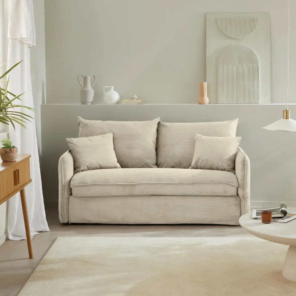 Calicosy - Slaapbank - Ecru - 185x104x90 cm