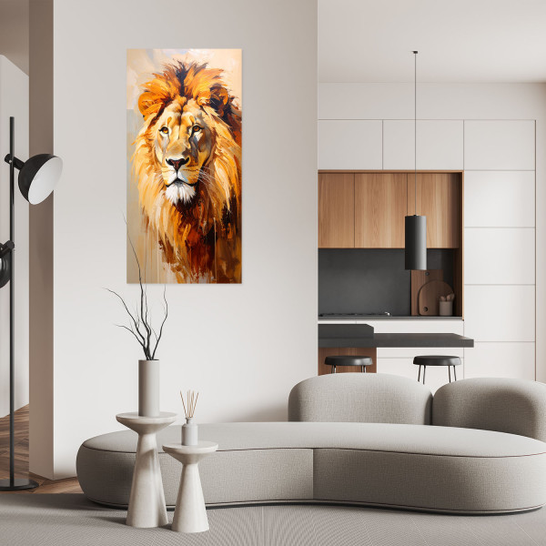Naklejka samoprzylepna Feeby Lew Zwierzęta Afryka Natura 40x80