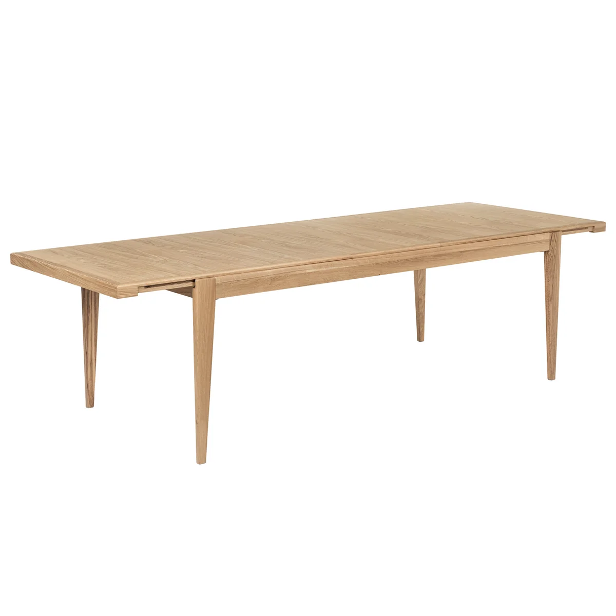 Gubi - S-Table, rechteckig ausziehbar, 95 x 220-320 cm, Eiche matt lackiert