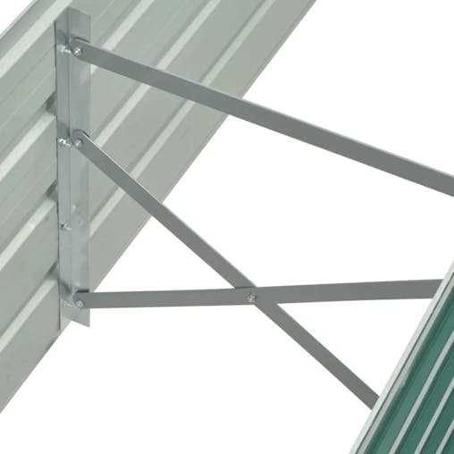NNEVL Garden Raised Bed Galvanised Steel 160x40x45 cm Green
