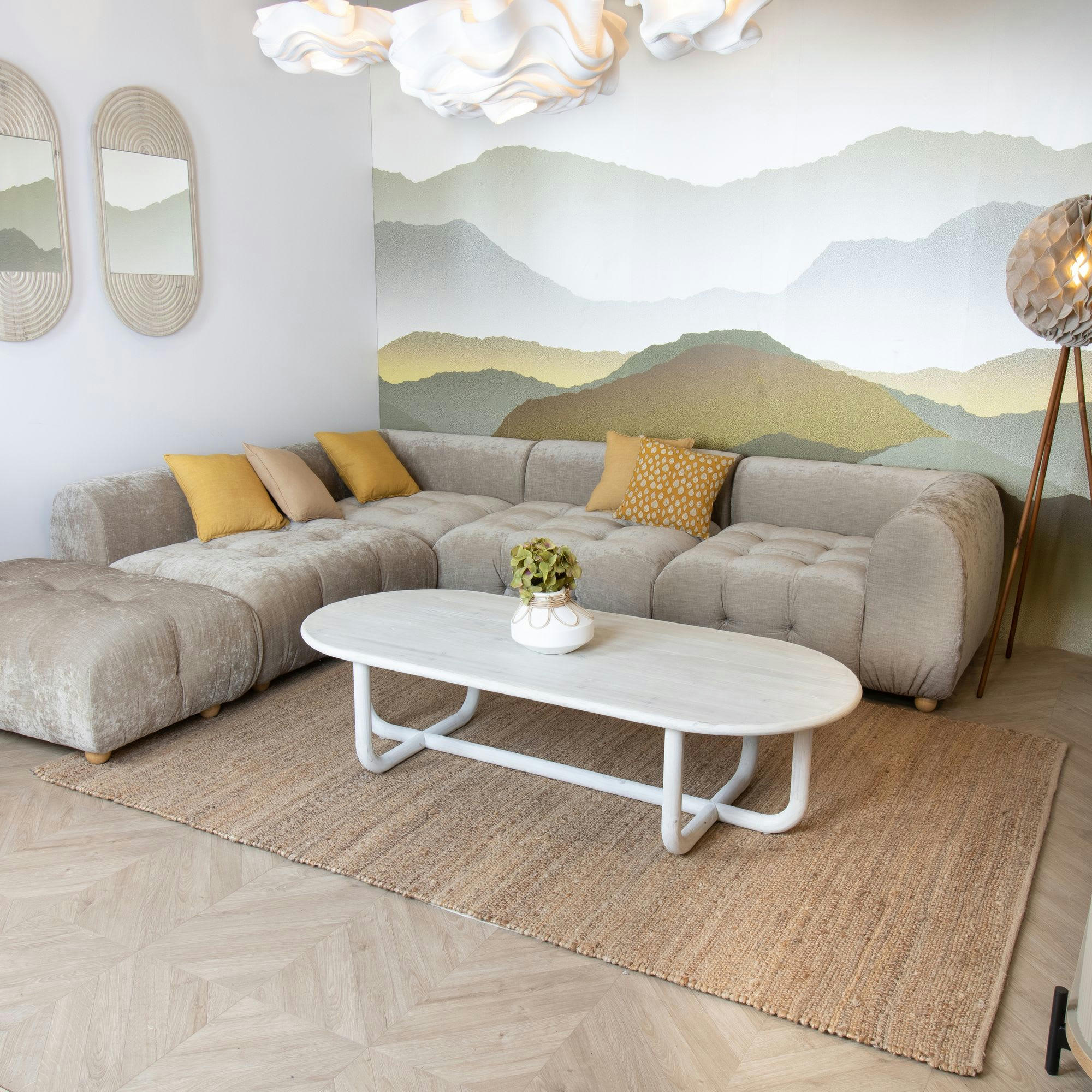 DELOS - Tapis en jute et coton 240x170cm