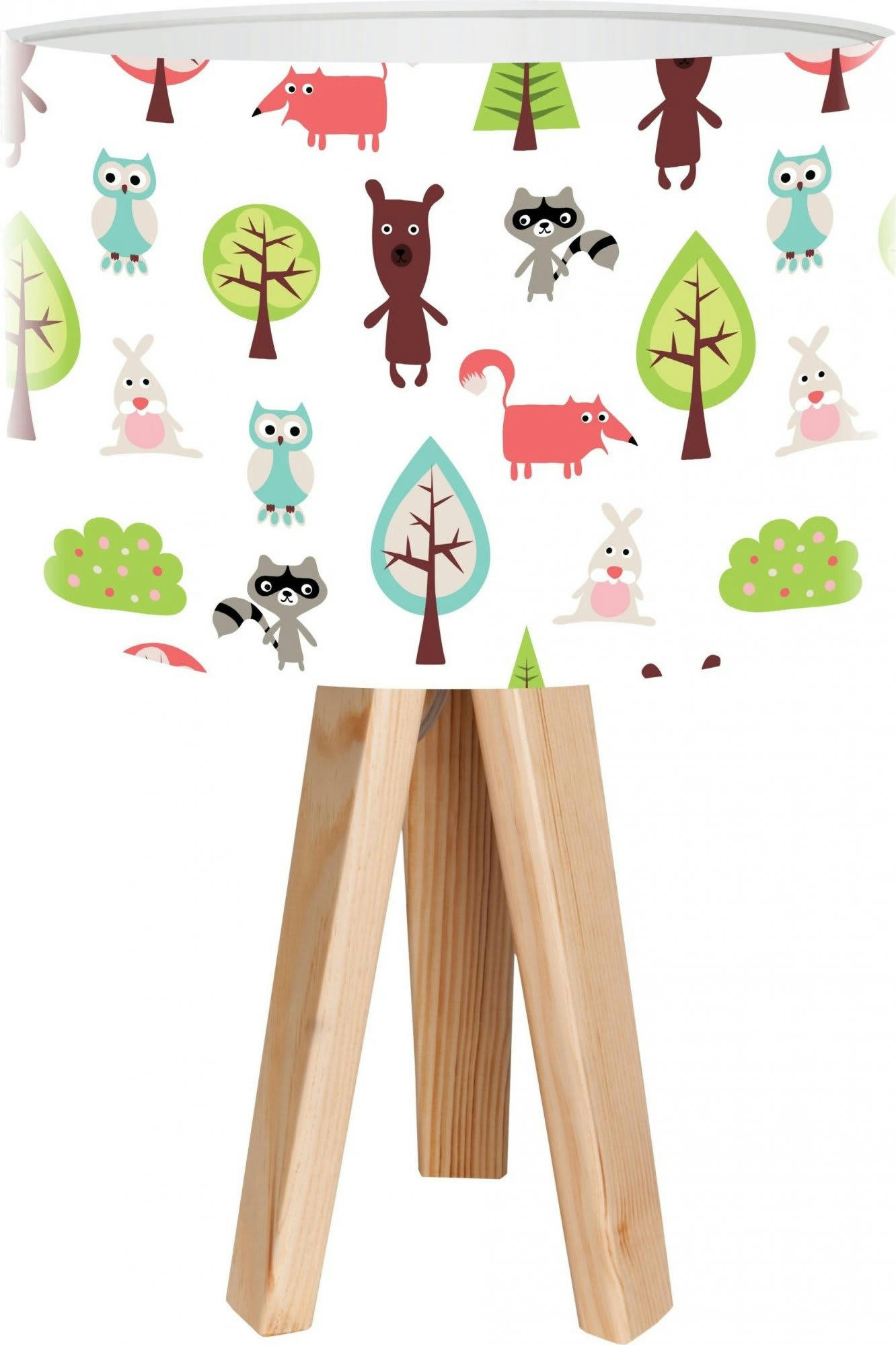 KIDS - Lampe de chevet enfant Bois Multicolore 30x30x45 cm