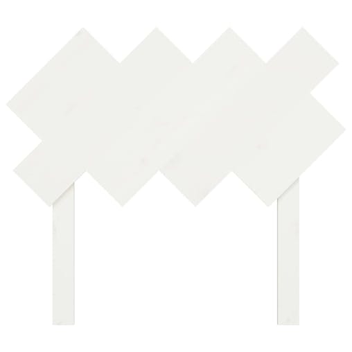 NNEVL Bed Headboard White 92x3x81 cm Solid Wood Pine
