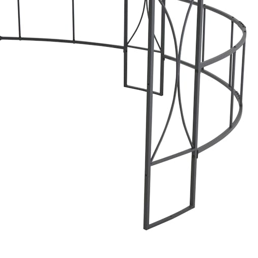 NNEVL Gazebo 300x290 cm White Round