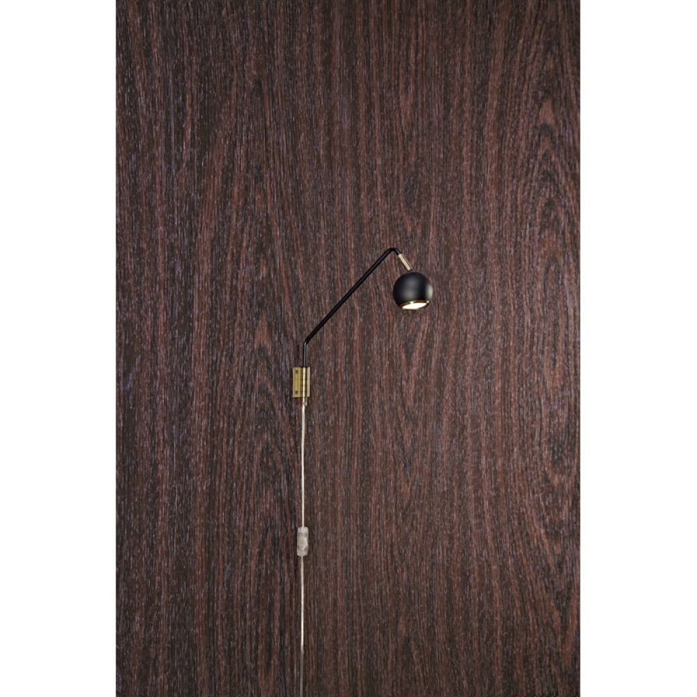 VEGGLAMPE MARKSLÖJD COCO SVART