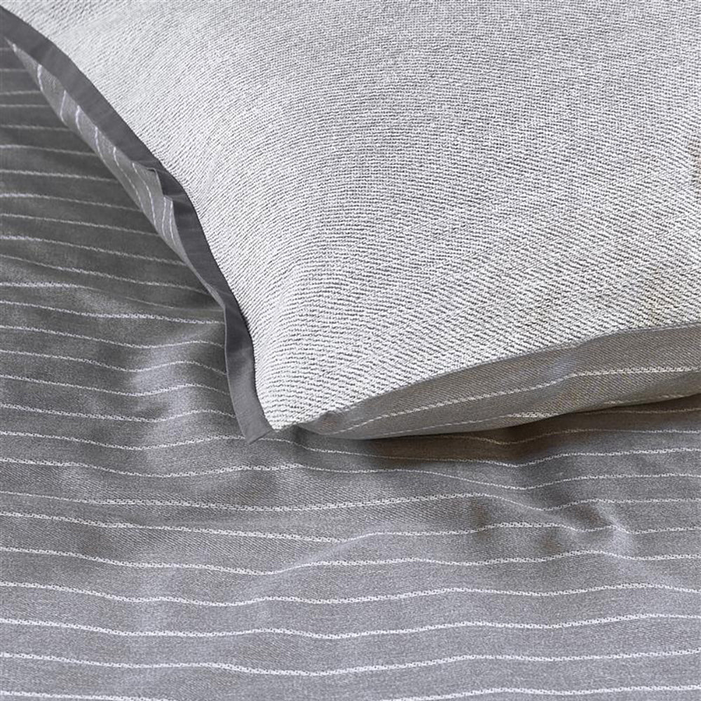 Rivièra Maison Pinstripe Dekbedovertrek 240 x 200/220 cm - Grijs