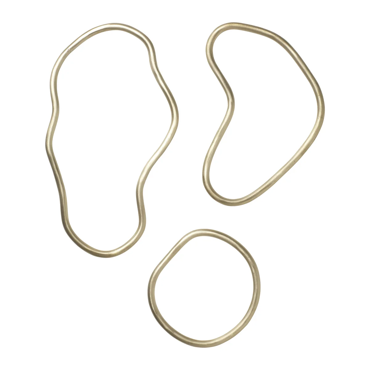 Ferm Living - Pond Untersetzer, Messing (3er-Set)