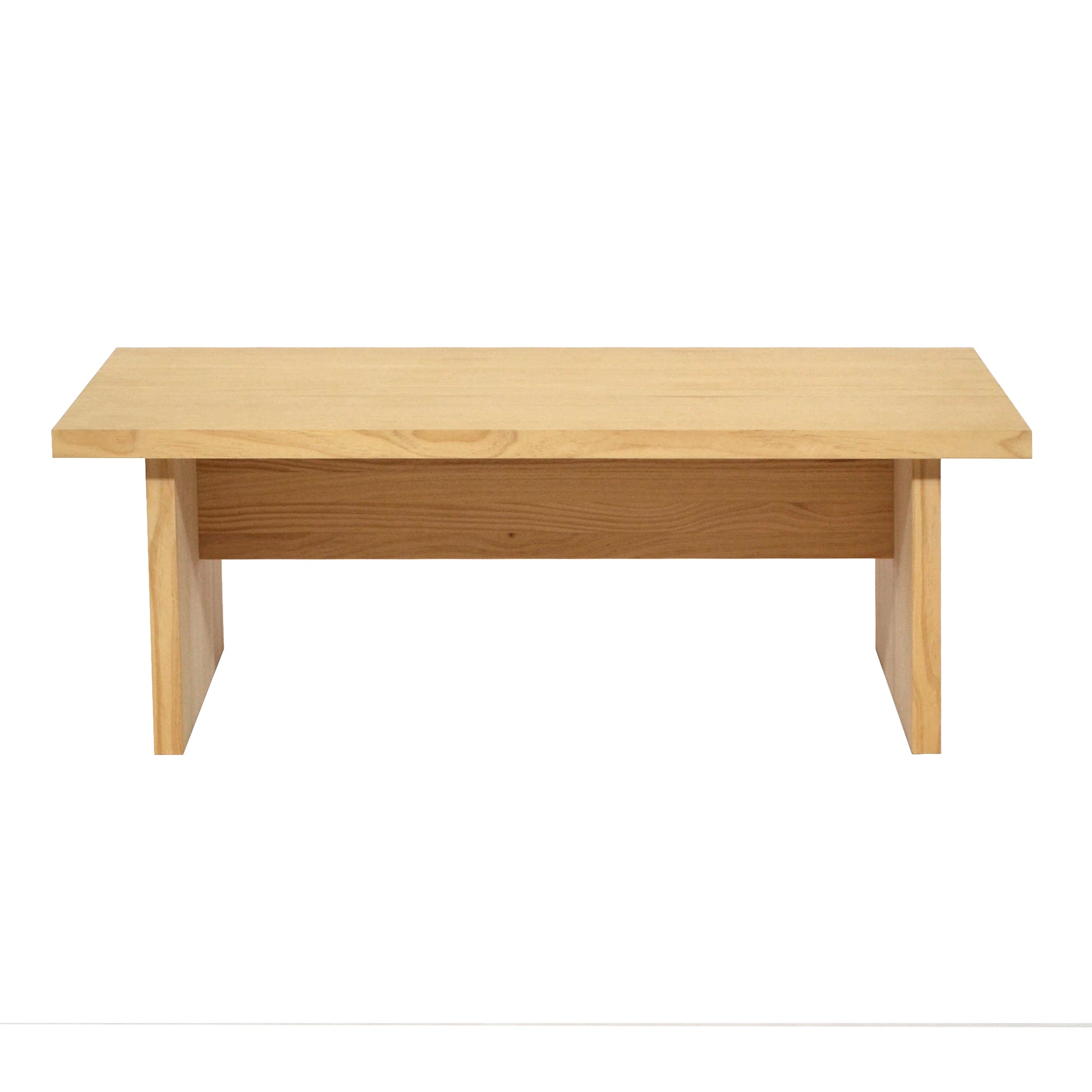 Naan Furniture Salontafel Binibeca - Ongelakt massief hout - 100 x 60 cm