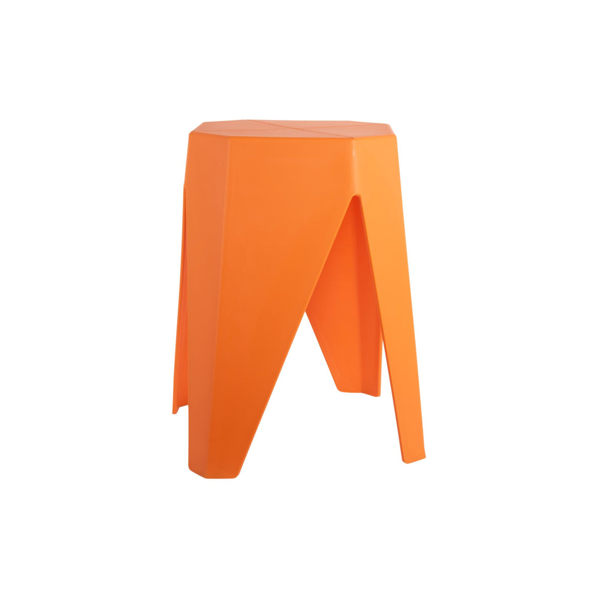 Leitmotiv kruk Cherish - oranje - 29x29x47cm