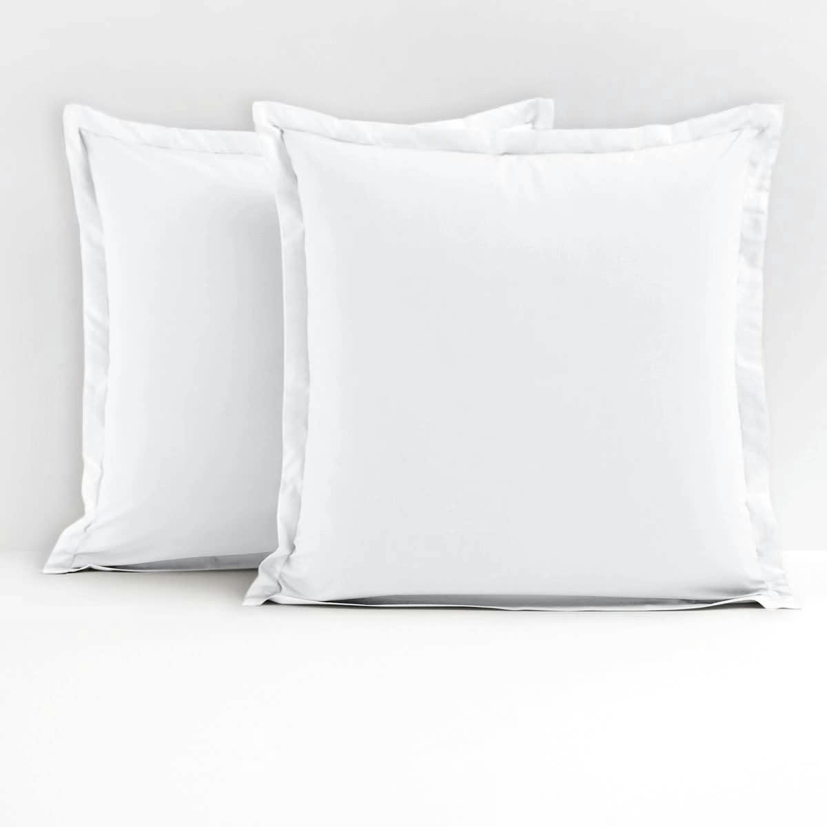 - Taie d'oreiller  coton blanc 65x65 cm