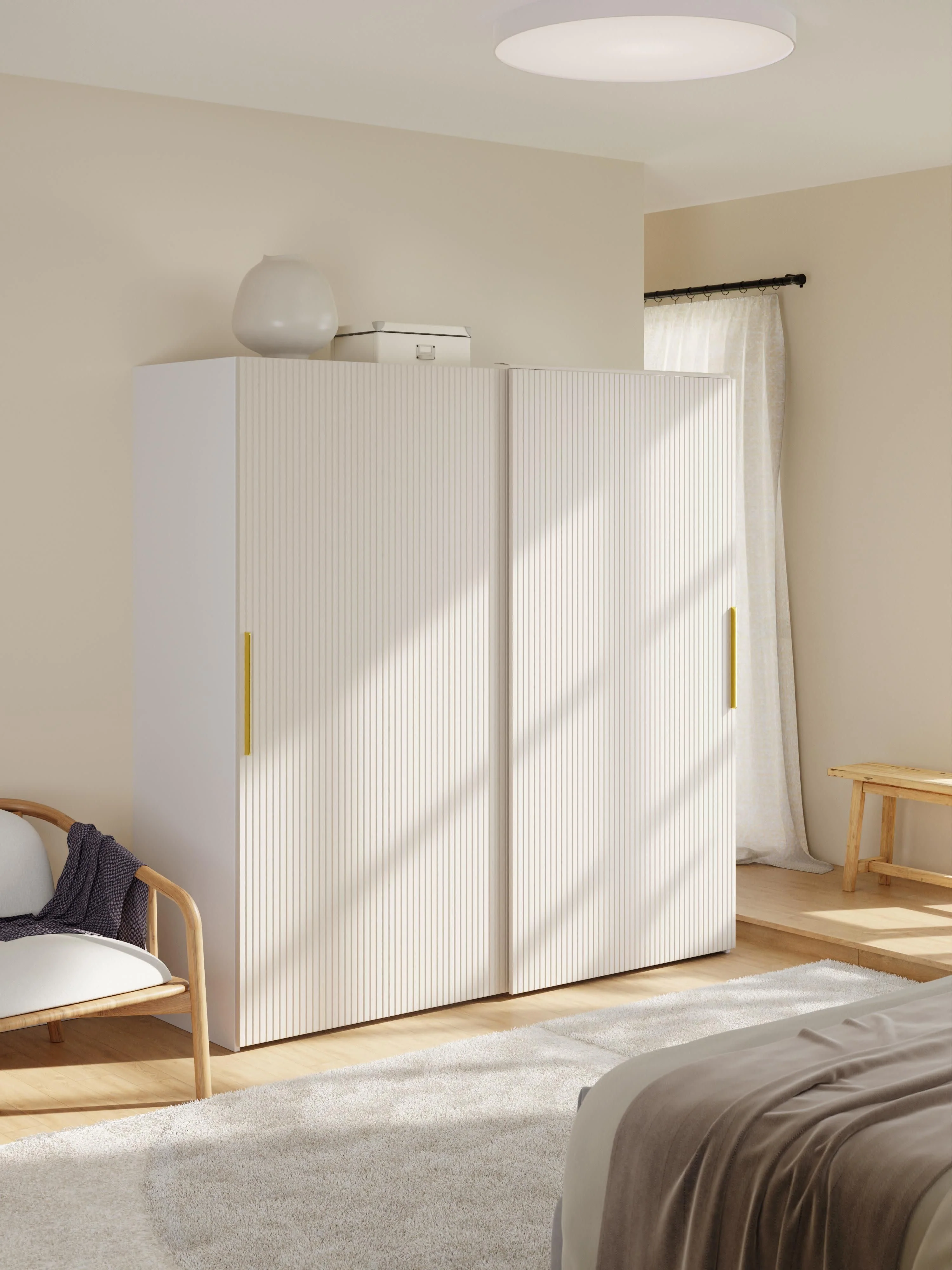 Modularer Schwebetürenschrank Simone, 200 cm Breite, in verschiedenen Größen
