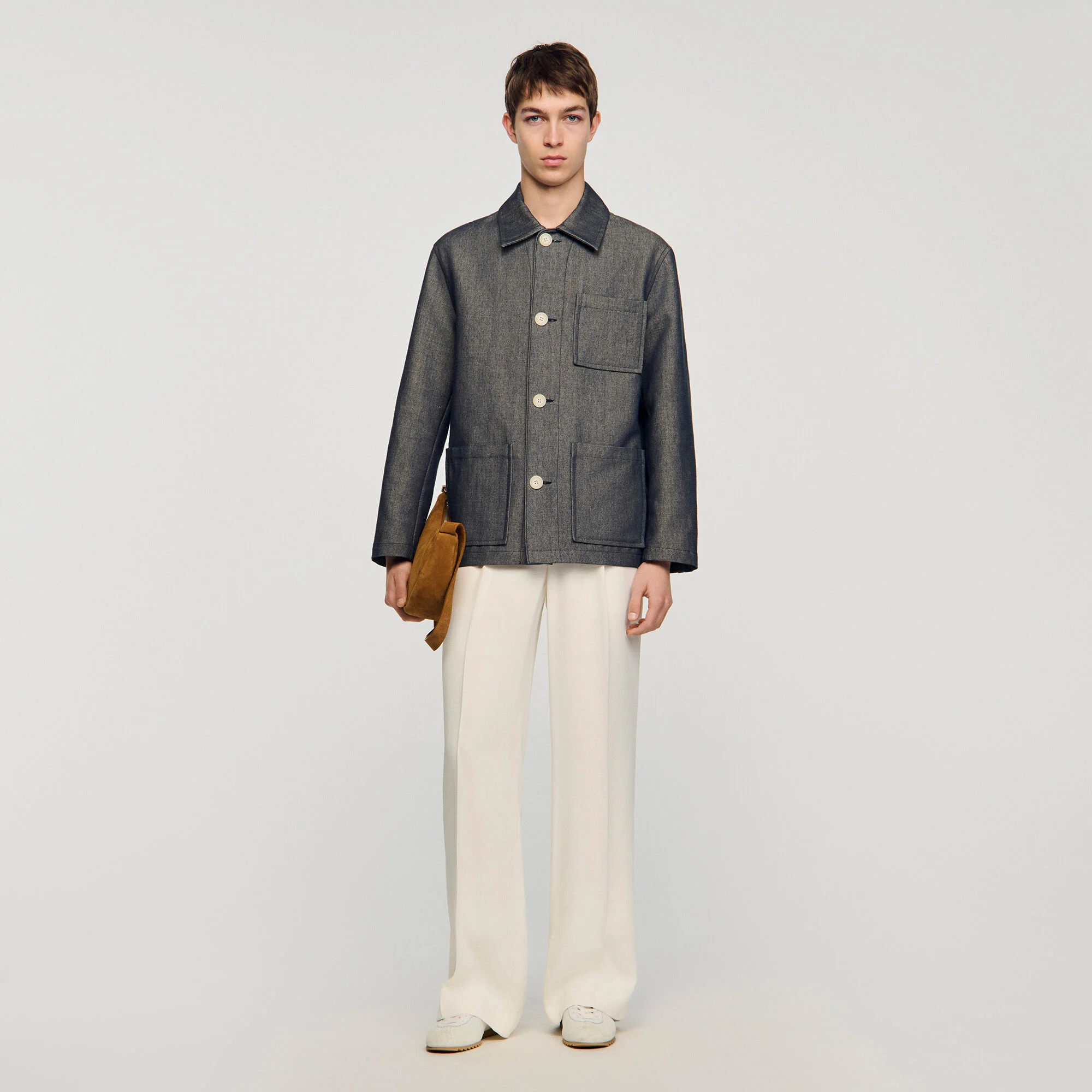 Blouson worker effet denim
