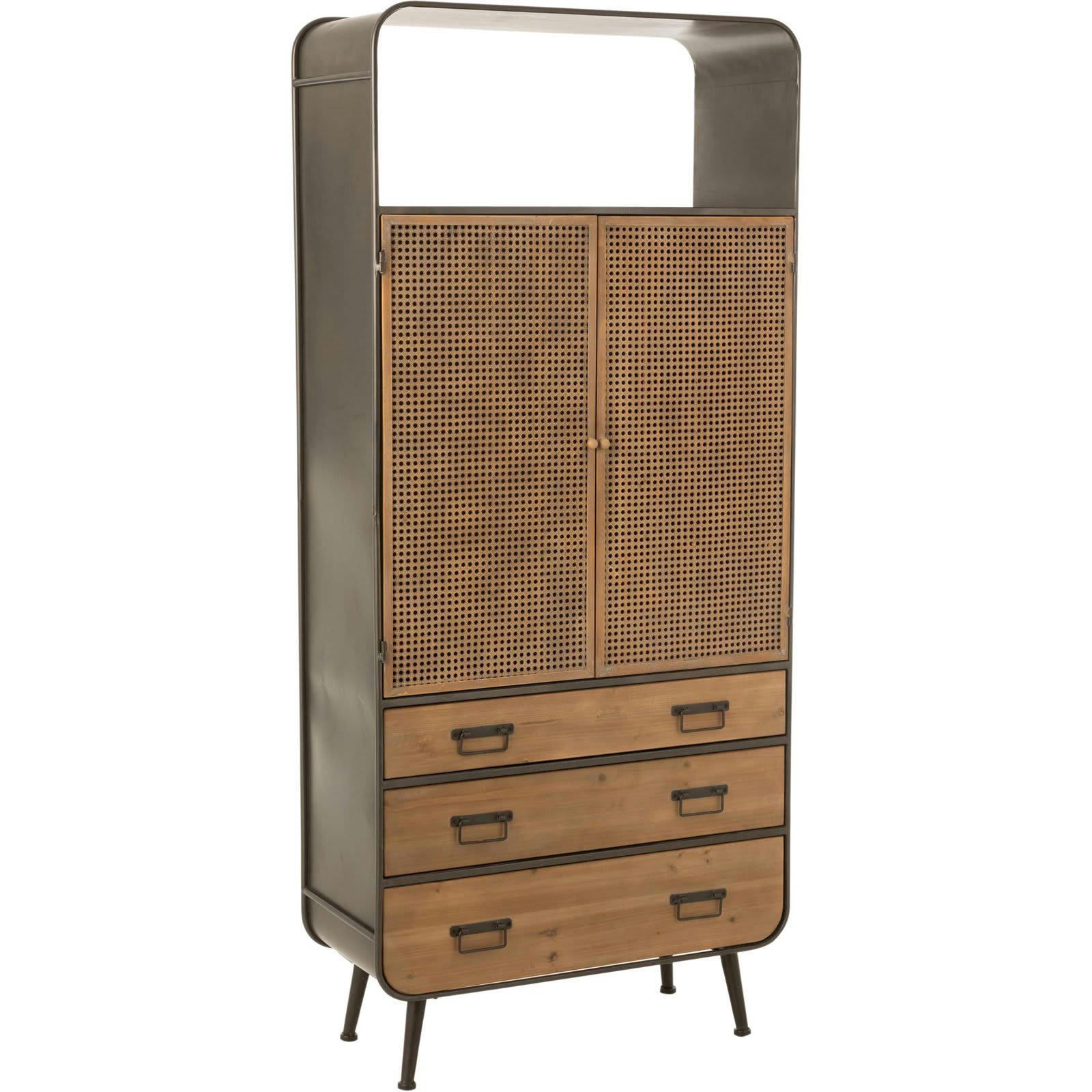 - Armoire Métal Bois clair