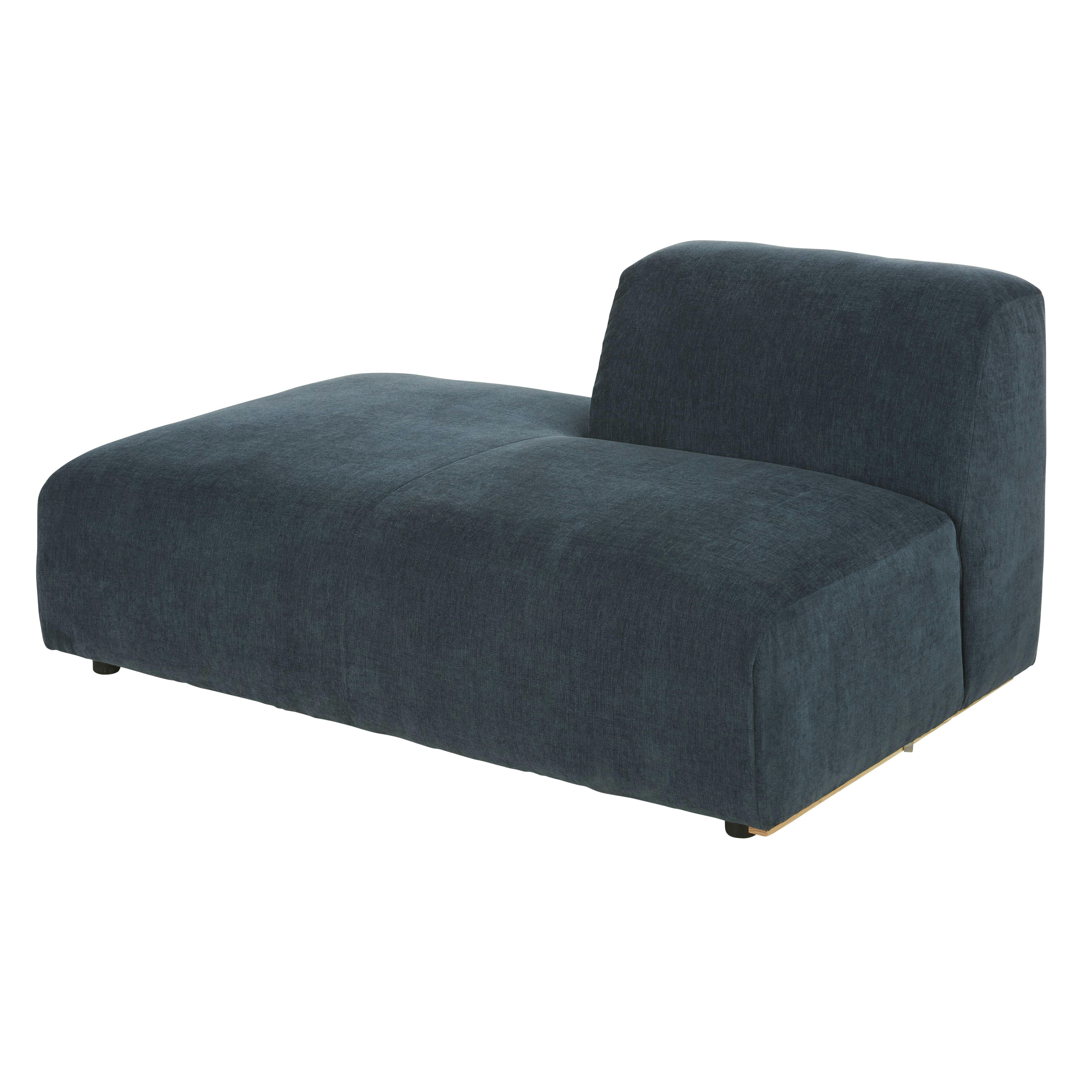 Buddy - Méridienne gauche pour canapé modulable bleu