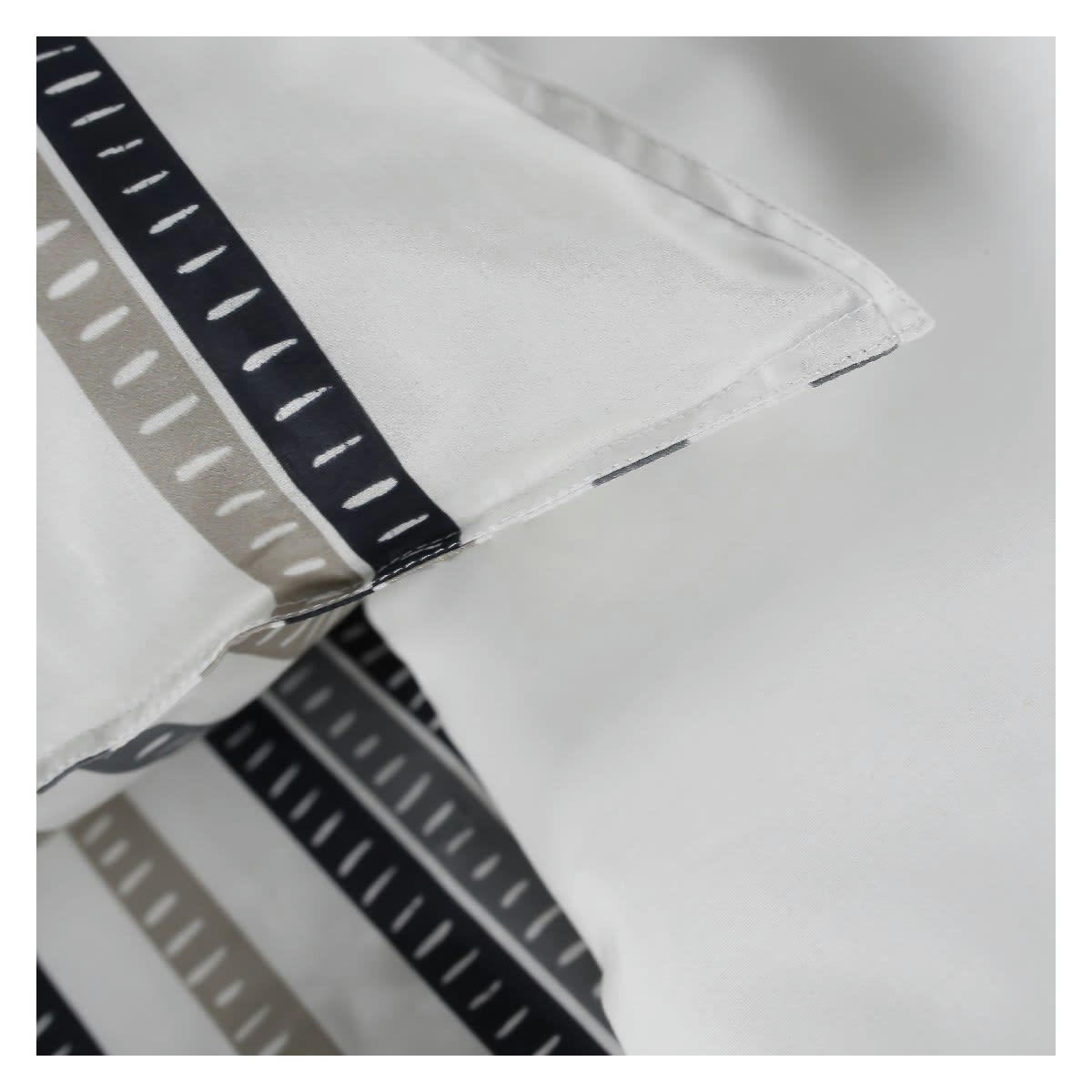 SUNSHINE JESS - Parure de lit 2 personnes imprimé en Coton Blanc 240x260 cm