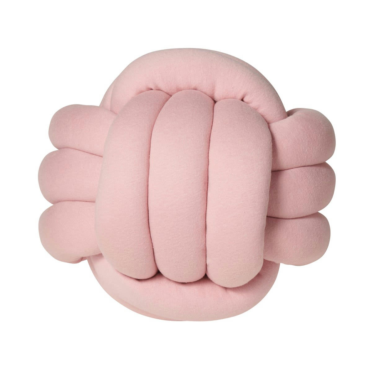- Coussin à nouer jersey coton rose 30x30 cm