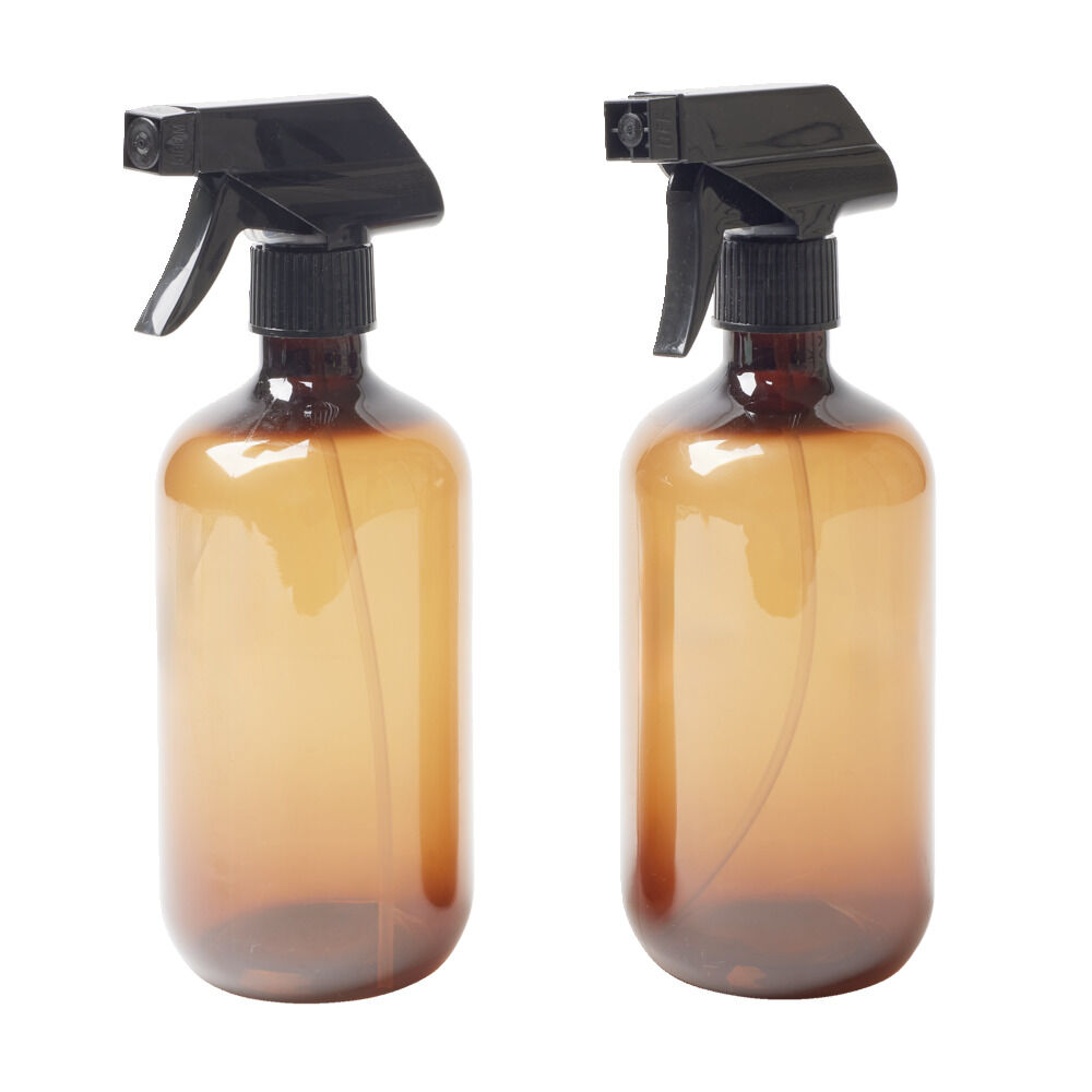 Flacon vaporisateur 500ml plastique brun Ø7xH21,5cm