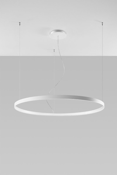 Lampa wisząca Rio LED 110 cm stalowa biała