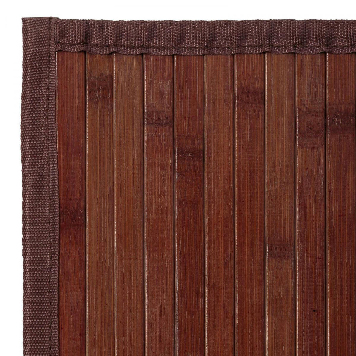 - Tapis descente de lit bambou couleur noyer 60x90cm