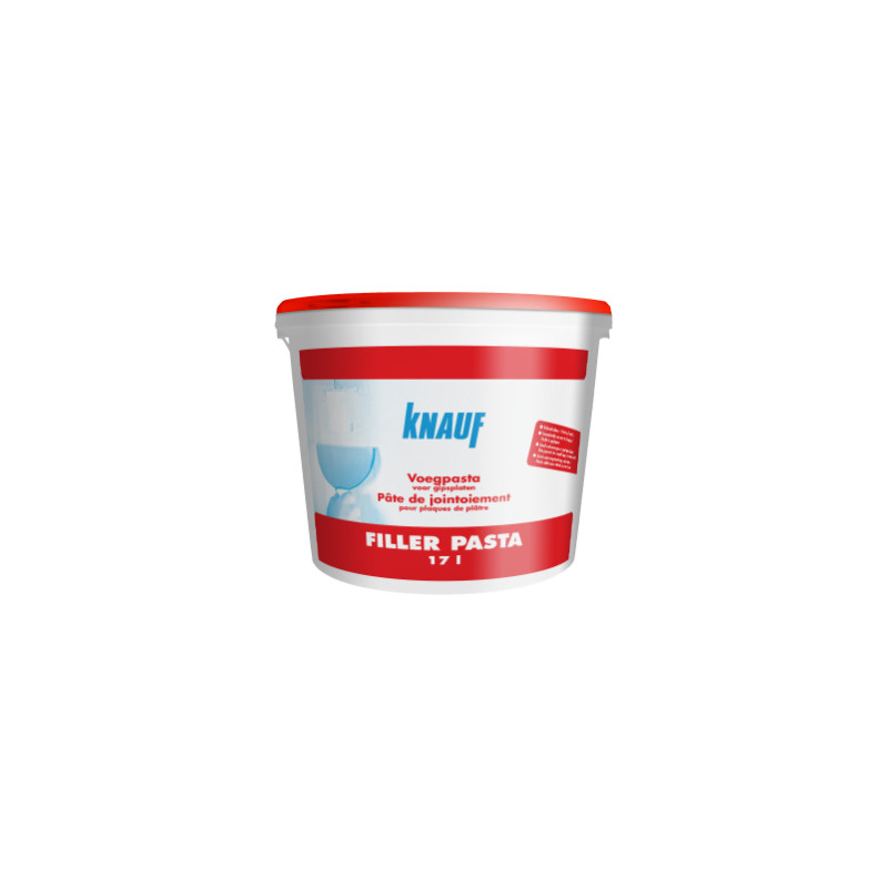 Pâte de jointoiement pour plaques de plâtre Filler Pasta 17 L KNAUF