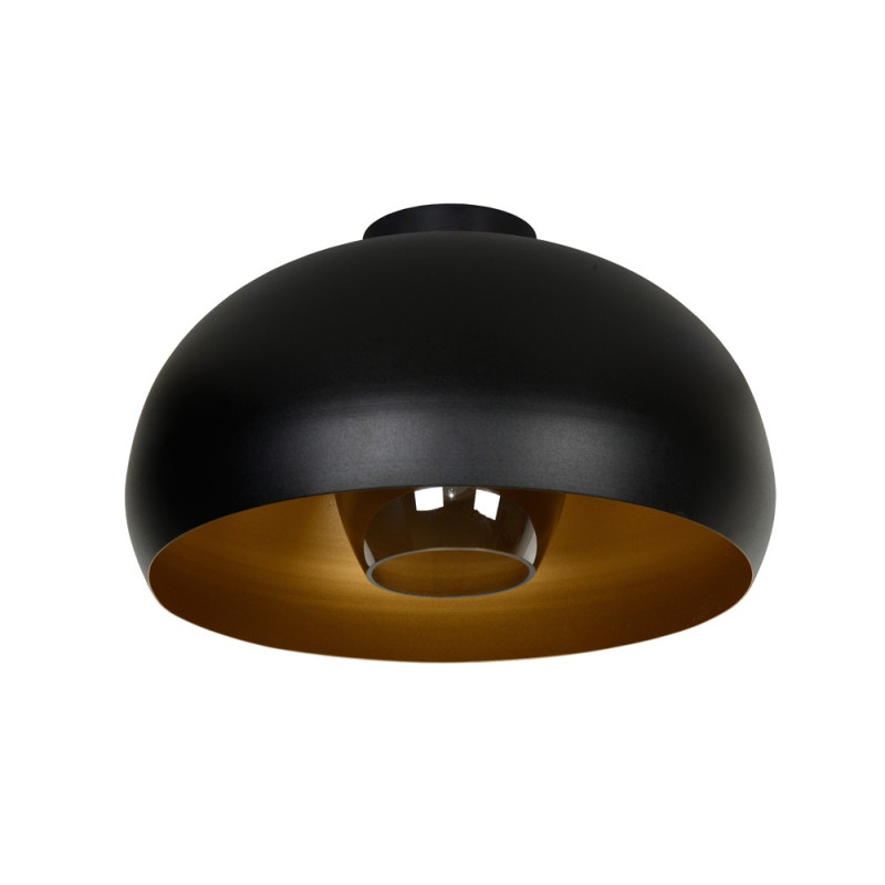Plafonnier Sharan noir Ø 38 cm E27 60 W LUCIDE